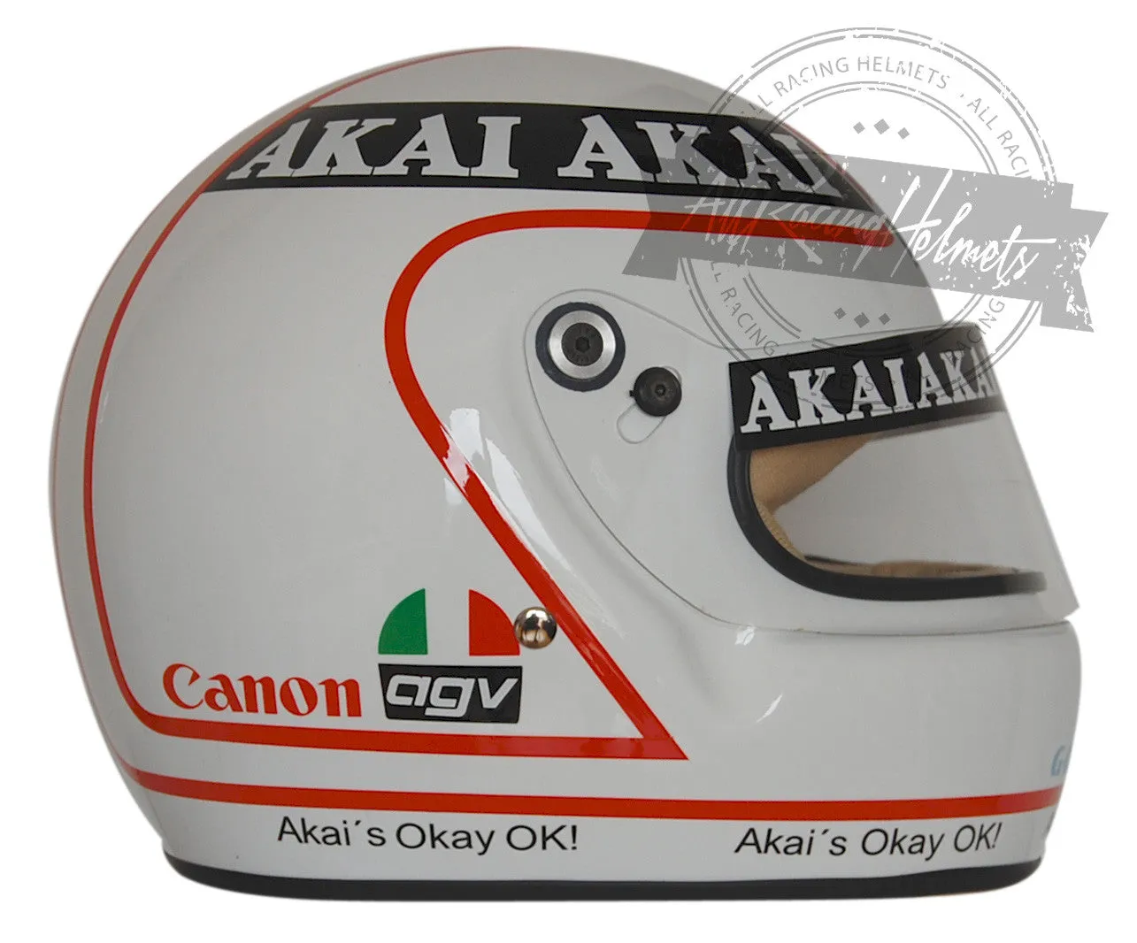 Alan Jones 1980 F1 Replica Helmet Scale 1:1