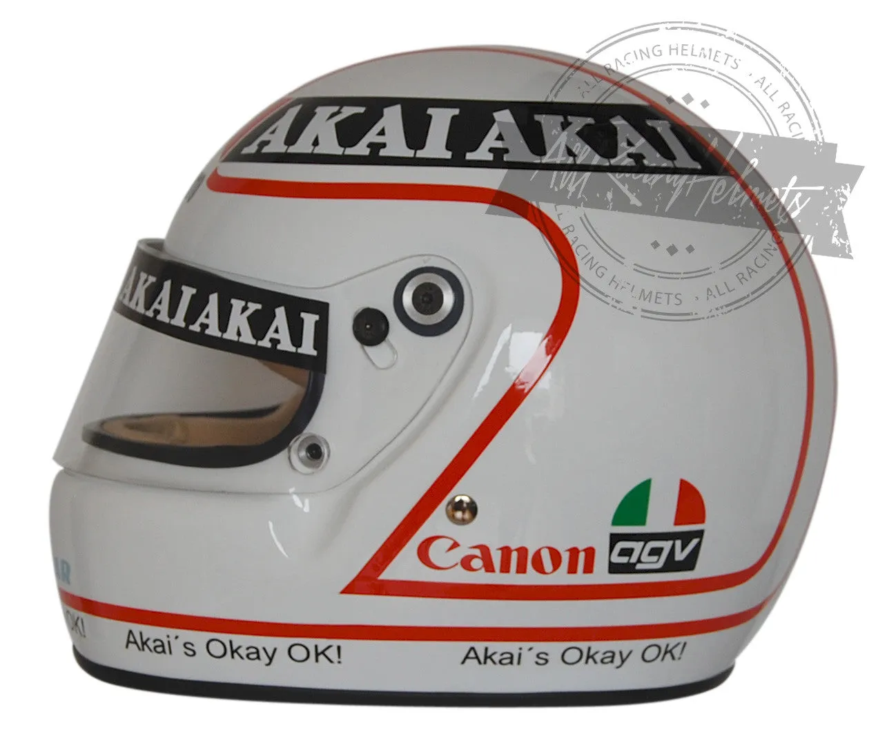 Alan Jones 1980 F1 Replica Helmet Scale 1:1