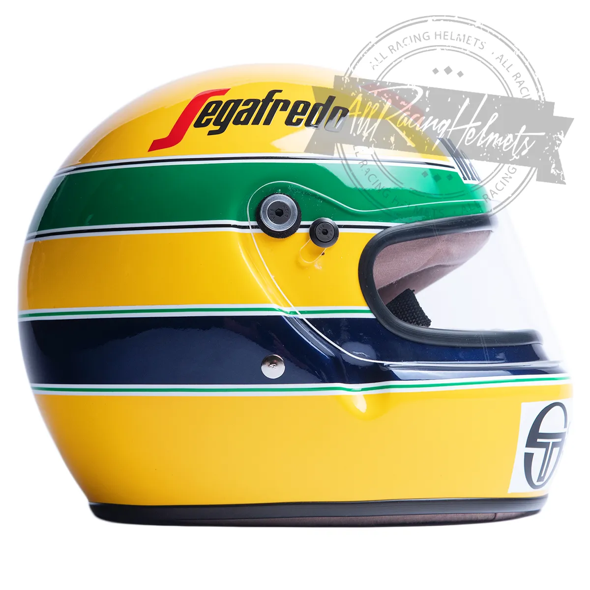Ayrton Senna 1984 F1 Replica Helmet Scale 1:1