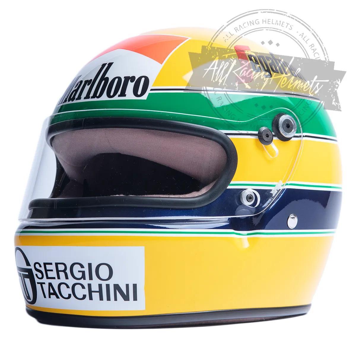 Ayrton Senna 1984 F1 Replica Helmet Scale 1:1