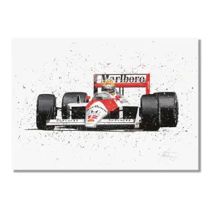 Ayrton Senna 1988 Print – David Johnson