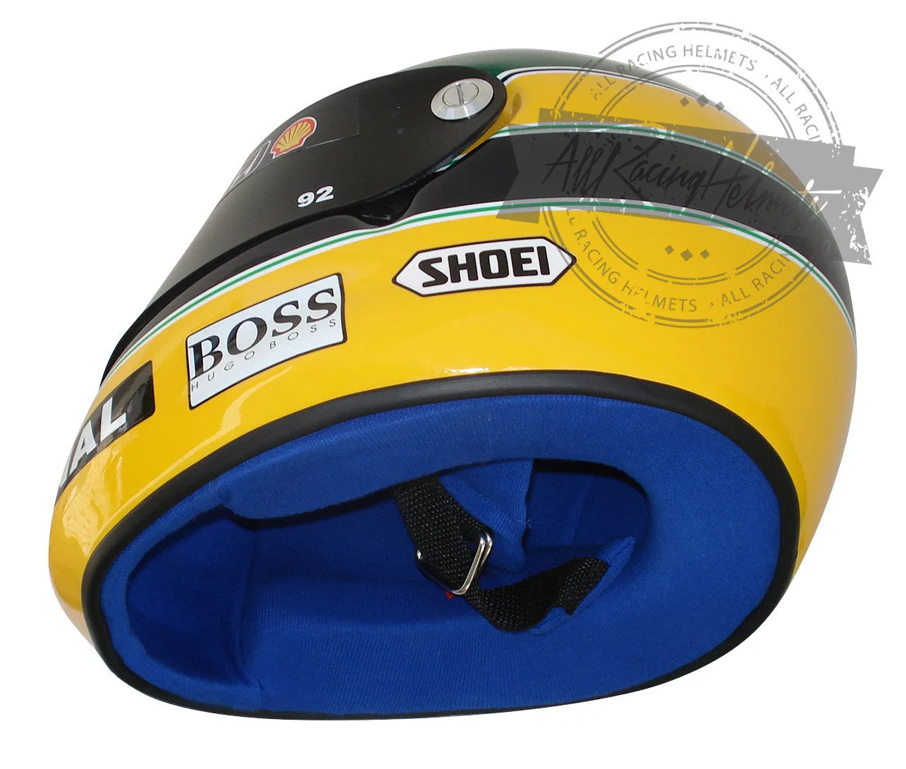 Ayrton Senna 1992 F1 Replica Helmet Scale 1:1
