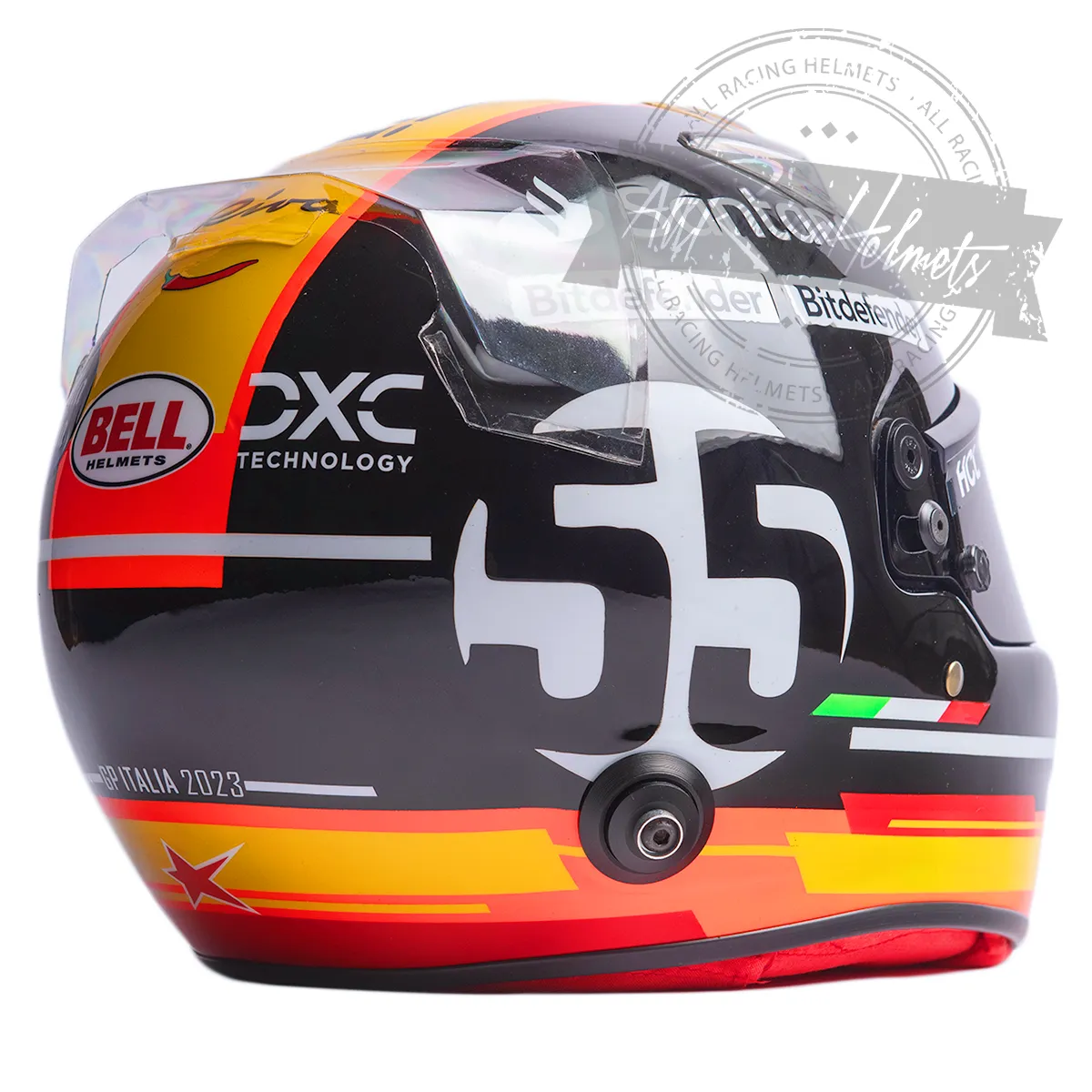 Carlos Sainz 2023 F1 Monza Grand Prix Replica Helmet Scale 1:1