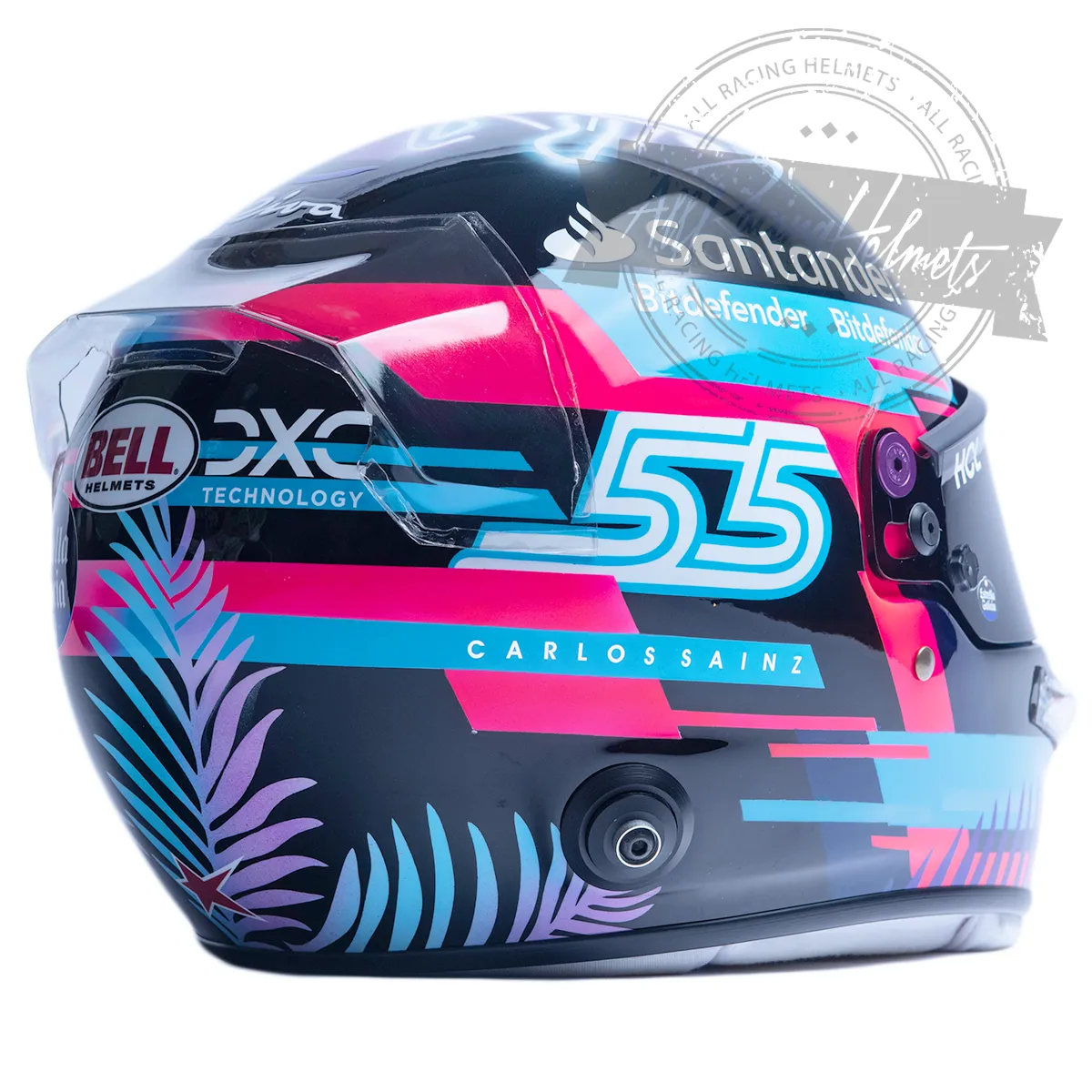 Carlos Sainz 2023 Miami GP F1 Replica Helmet Scale 1:1