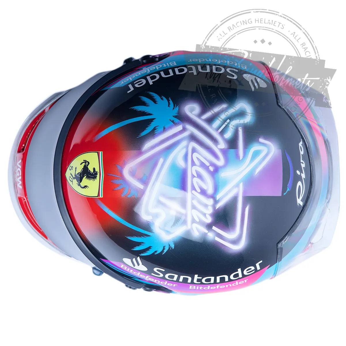 Carlos Sainz 2023 Miami GP F1 Replica Helmet Scale 1:1