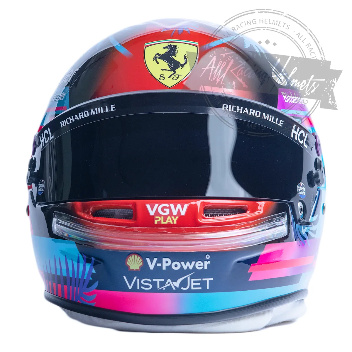 Carlos Sainz 2023 Miami GP F1 Replica Helmet Scale 1:1