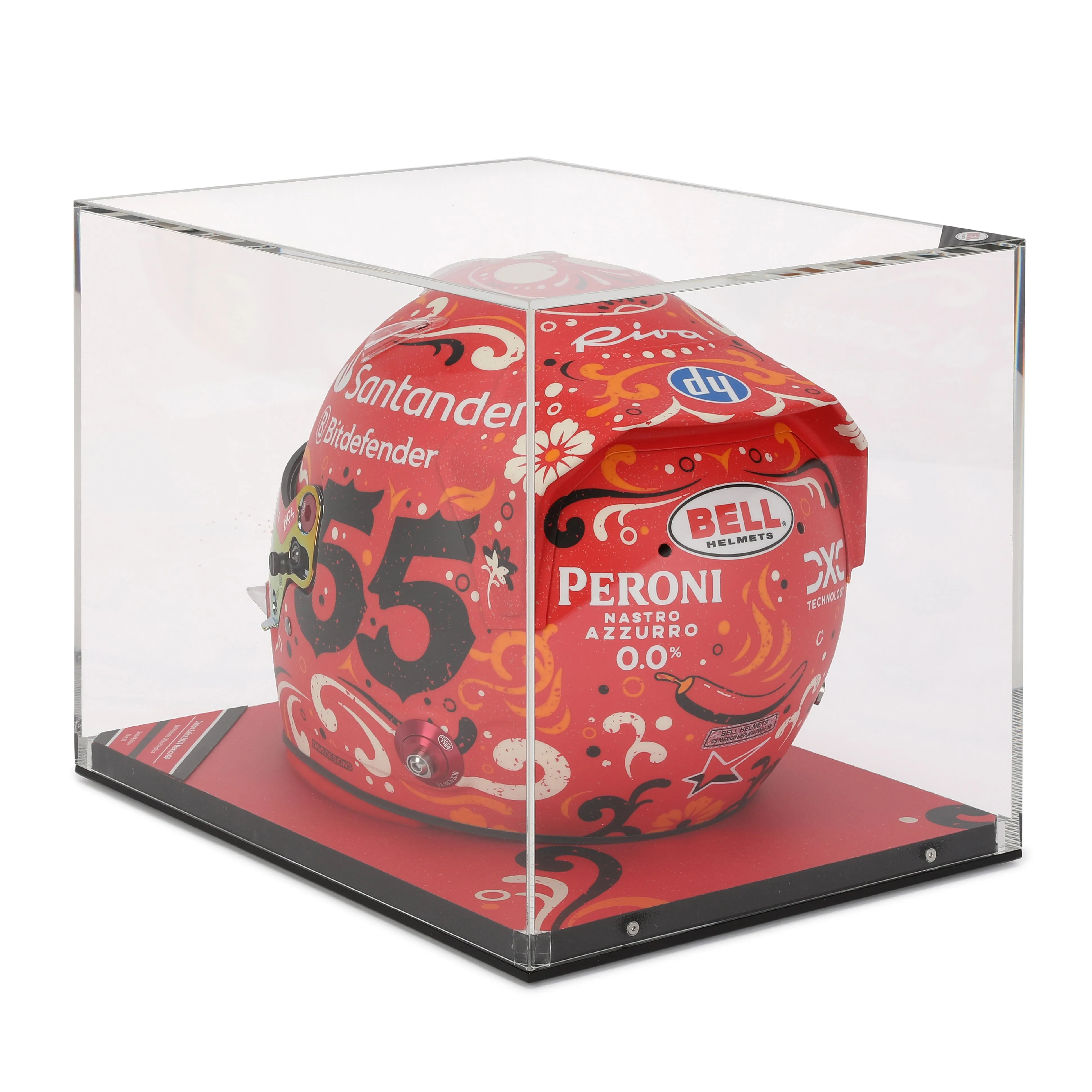 Carlos Sainz 2024 Scuderia Ferrari Signed Replica Helmet - Mexico City GP