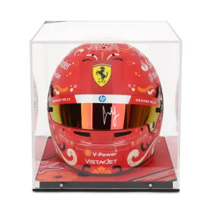 Carlos Sainz 2024 Scuderia Ferrari Signed Replica Helmet - Mexico City GP