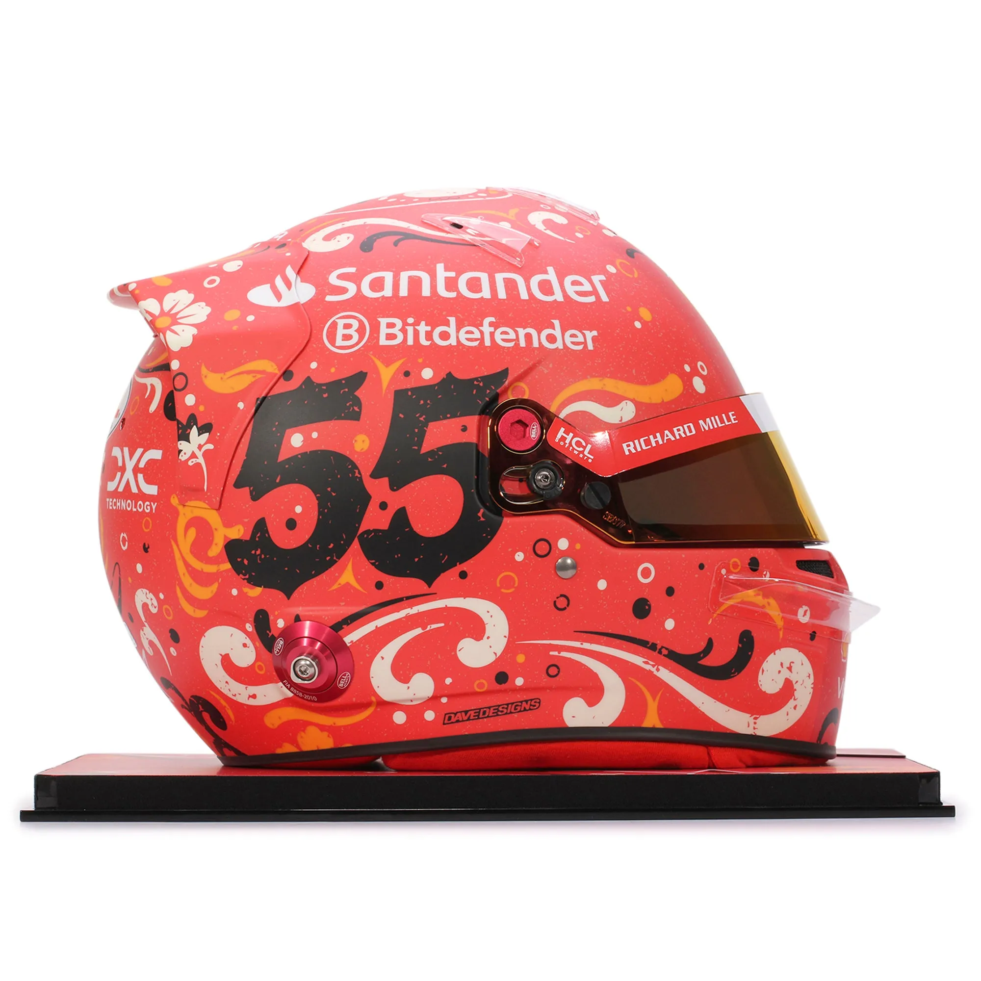 Carlos Sainz 2024 Scuderia Ferrari Signed Replica Helmet - Mexico City GP