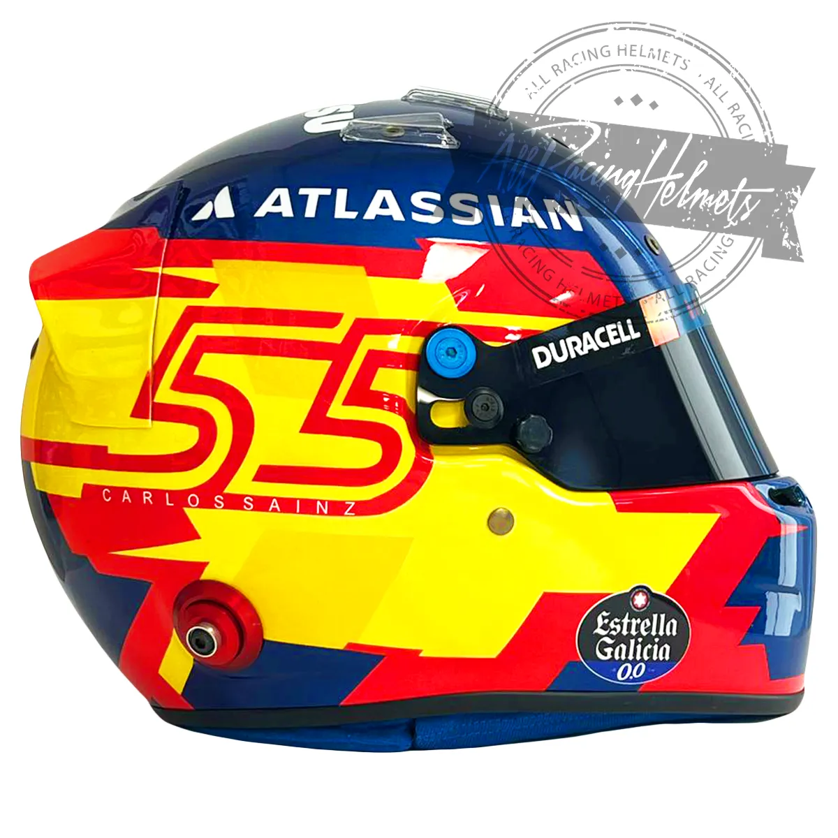 Carlos Sainz 2025 F1 Replica Helmet Scale 1:1
