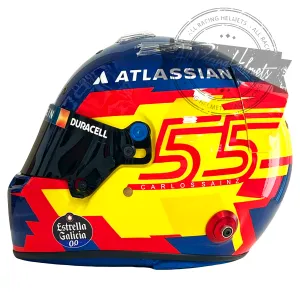 Carlos Sainz 2025 F1 Replica Helmet Scale 1:1