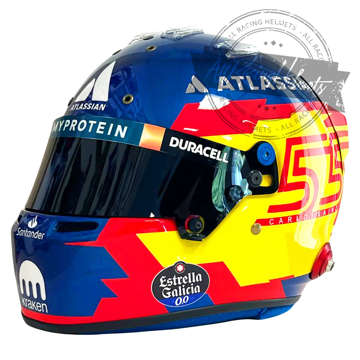 Carlos Sainz 2025 F1 Replica Helmet Scale 1:1