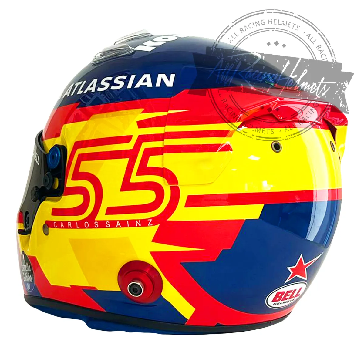 Carlos Sainz 2025 F1 Replica Helmet Scale 1:1