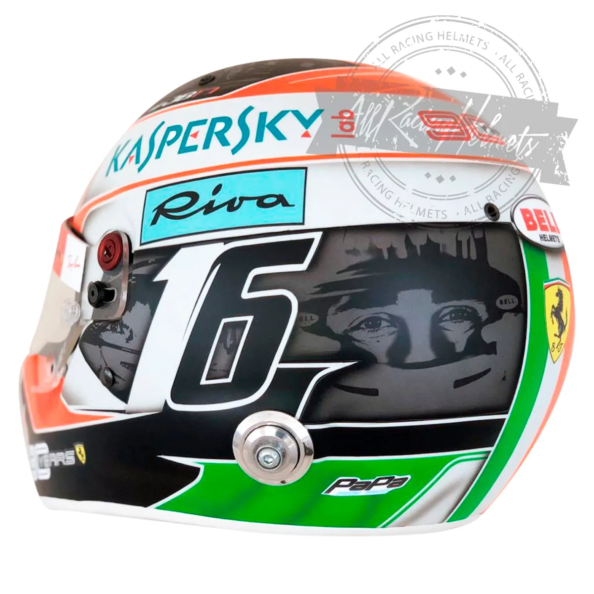 Charles Leclerc 2019 Monza GP F1 Replica Helmet Scale 1:1