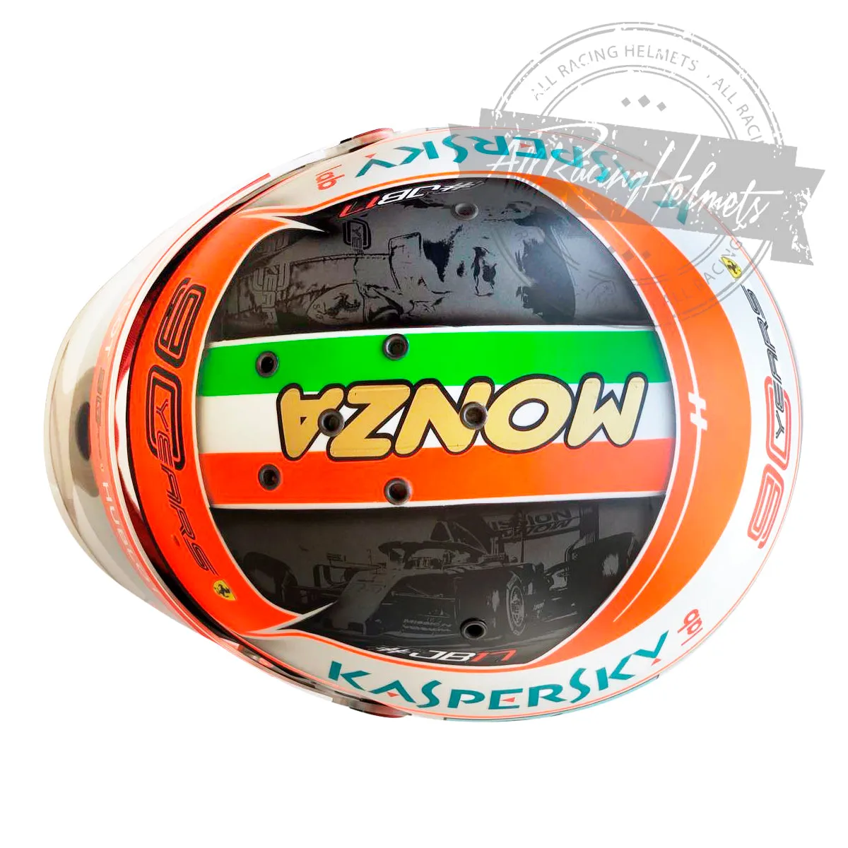 Charles Leclerc 2019 Monza GP F1 Replica Helmet Scale 1:1