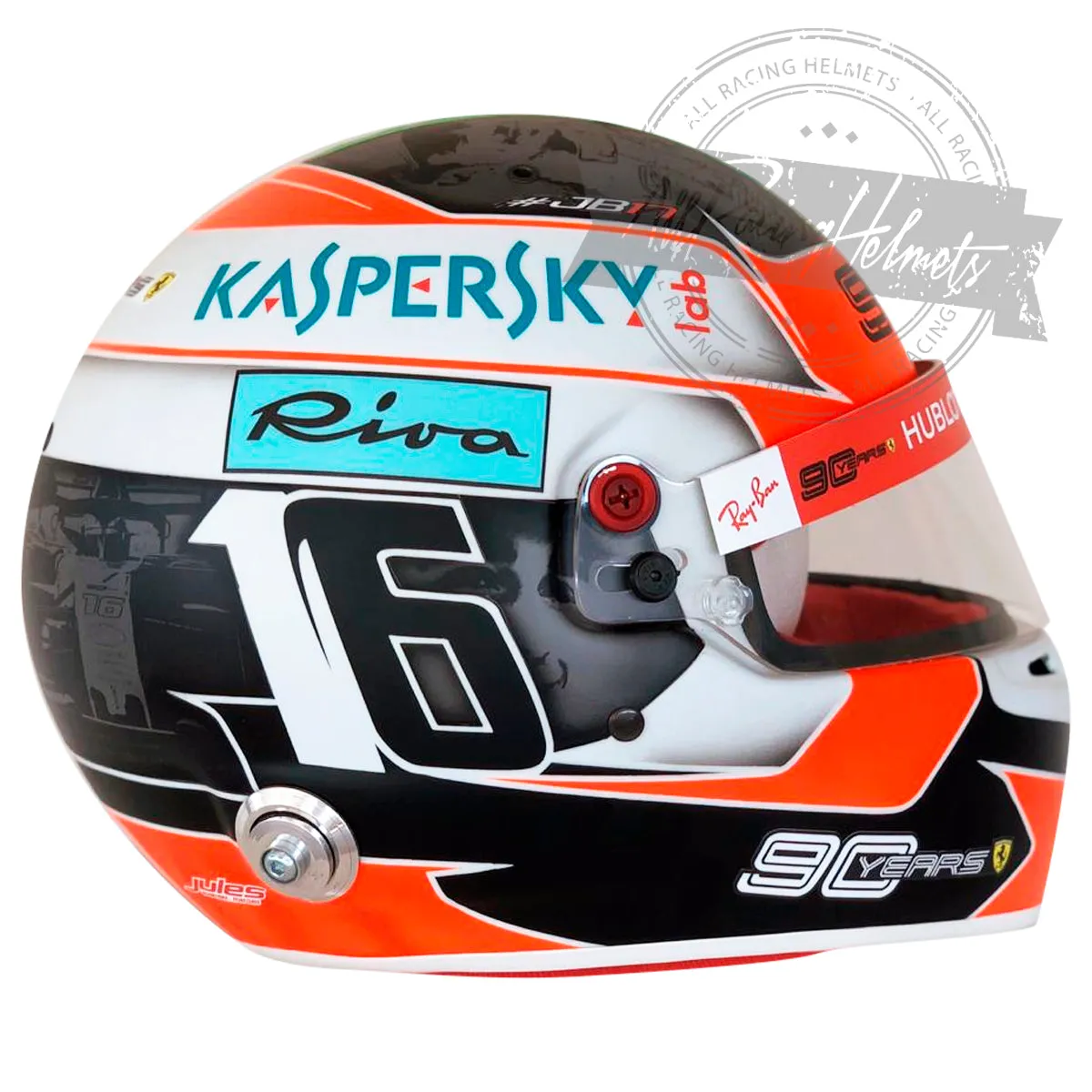 Charles Leclerc 2019 Monza GP F1 Replica Helmet Scale 1:1