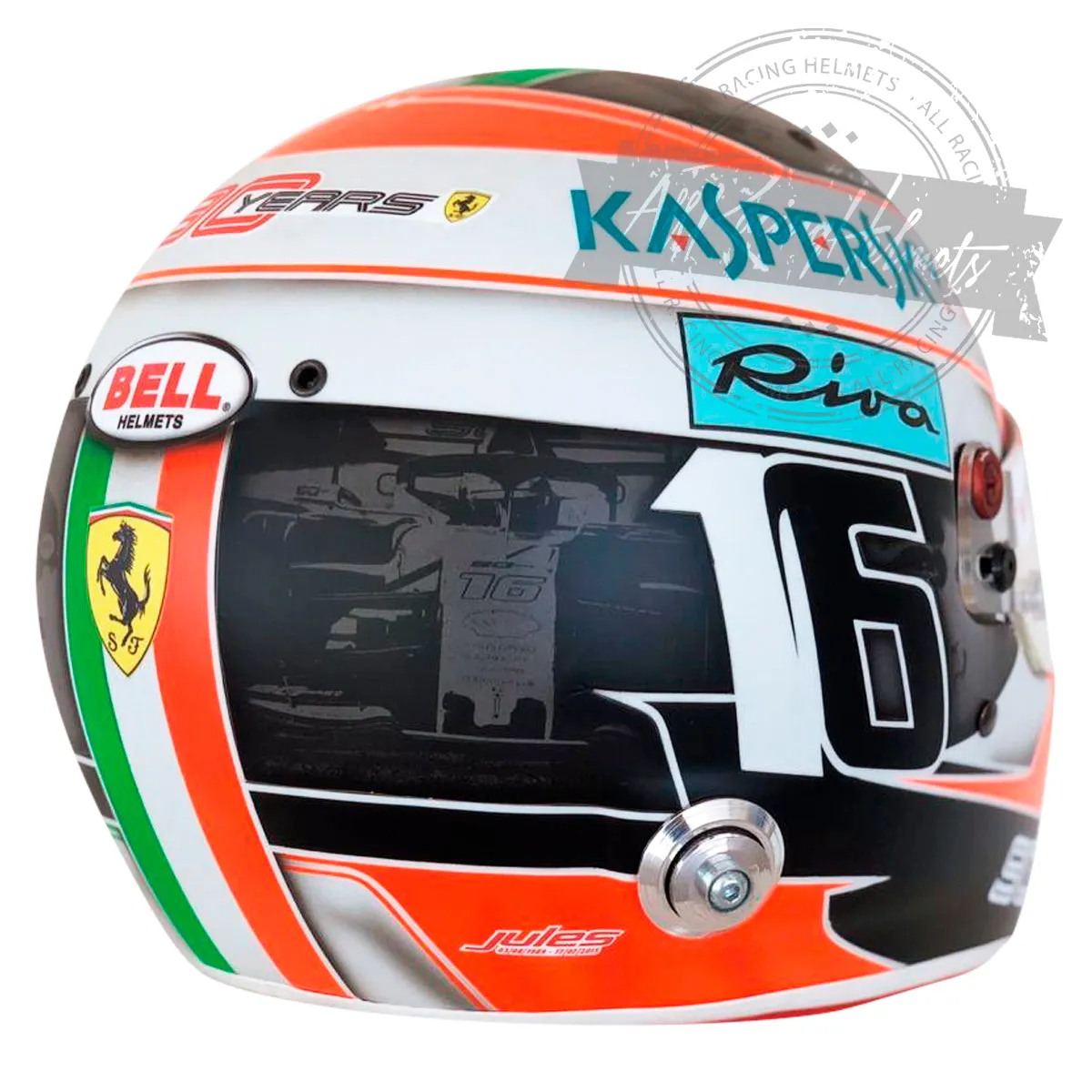 Charles Leclerc 2019 Monza GP F1 Replica Helmet Scale 1:1