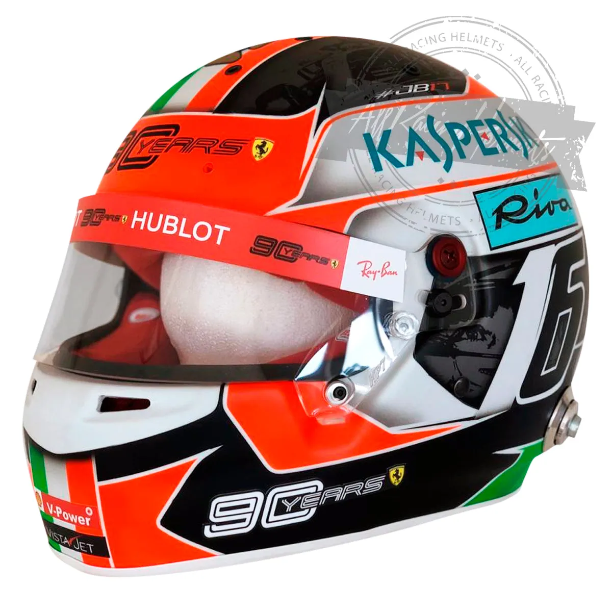 Charles Leclerc 2019 Monza GP F1 Replica Helmet Scale 1:1
