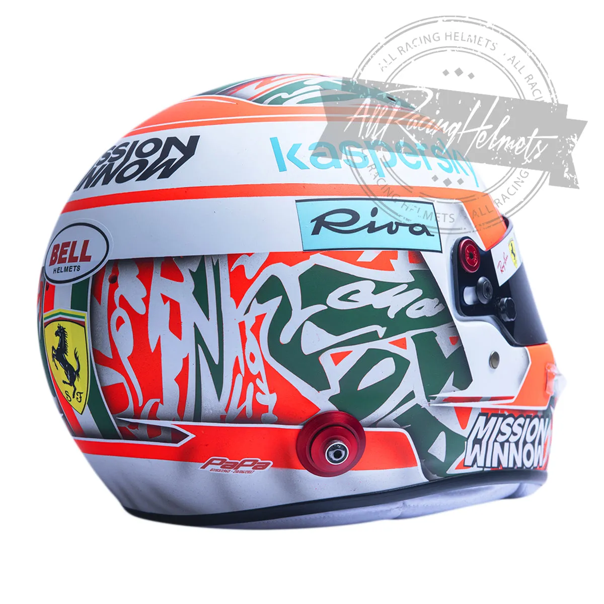 Charles Leclerc 2021 Imola GP F1 Replica Helmet Scale 1:1