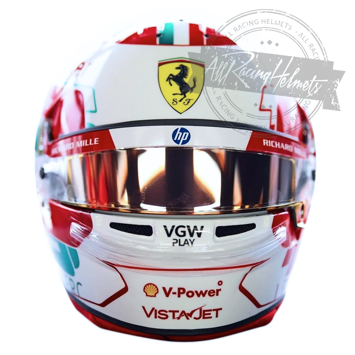 Charles Leclerc 2024 F1 Imola Grand Prix Replica Helmet Scale 1:1