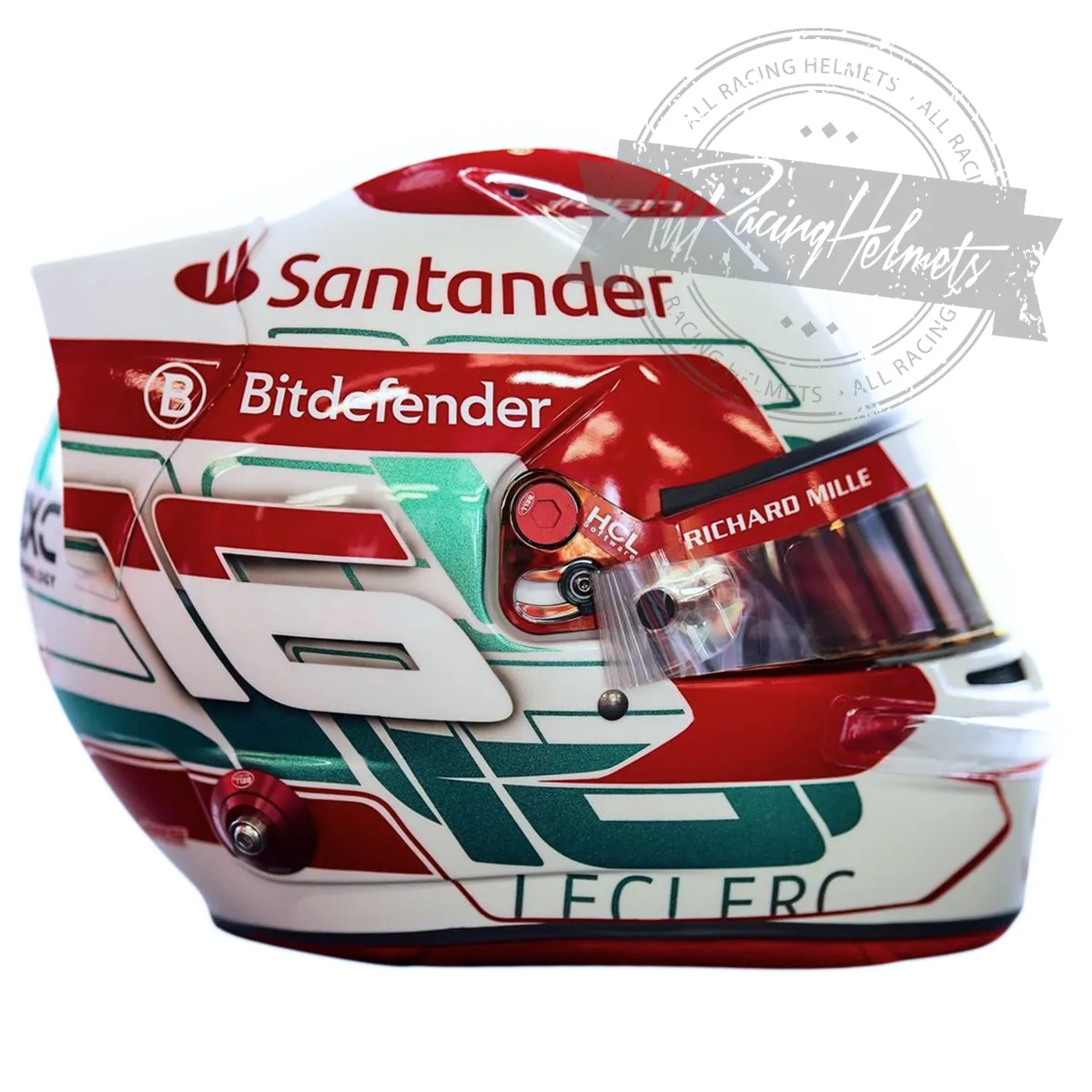 Charles Leclerc 2024 F1 Imola Grand Prix Replica Helmet Scale 1:1