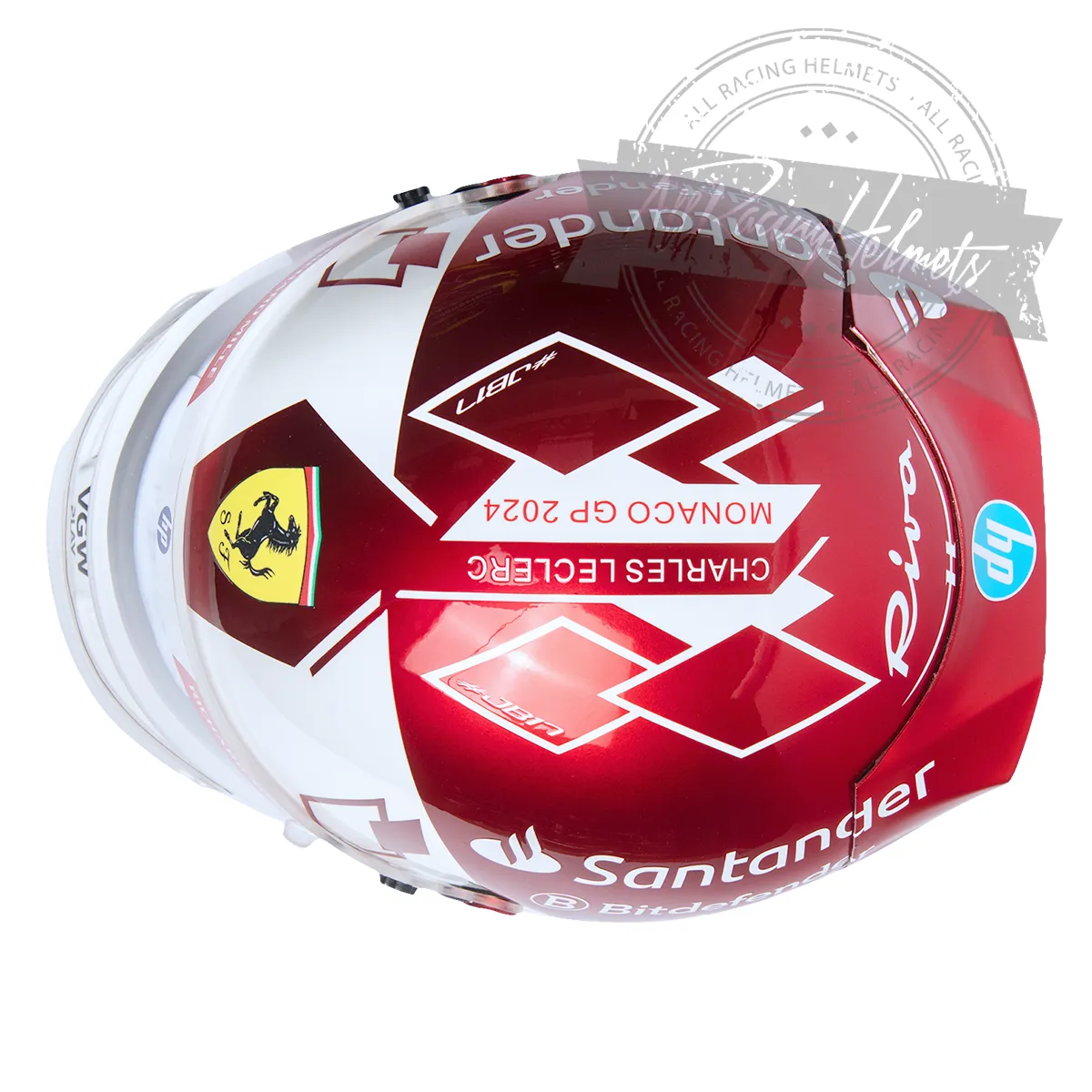Charles Leclerc 2024 Monaco GP F1 Replica Helmet Scale 1:1
