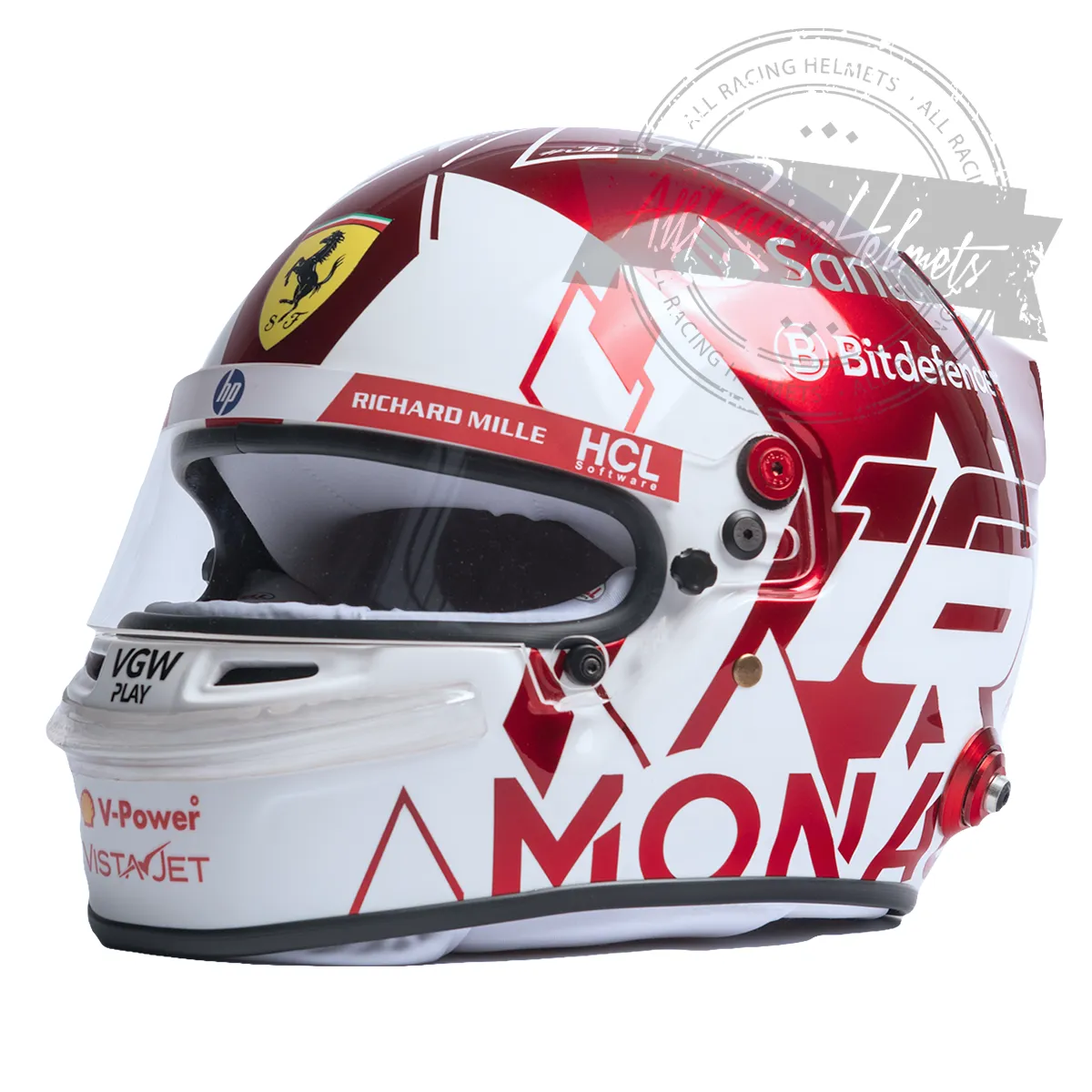 Charles Leclerc 2024 Monaco GP F1 Replica Helmet Scale 1:1