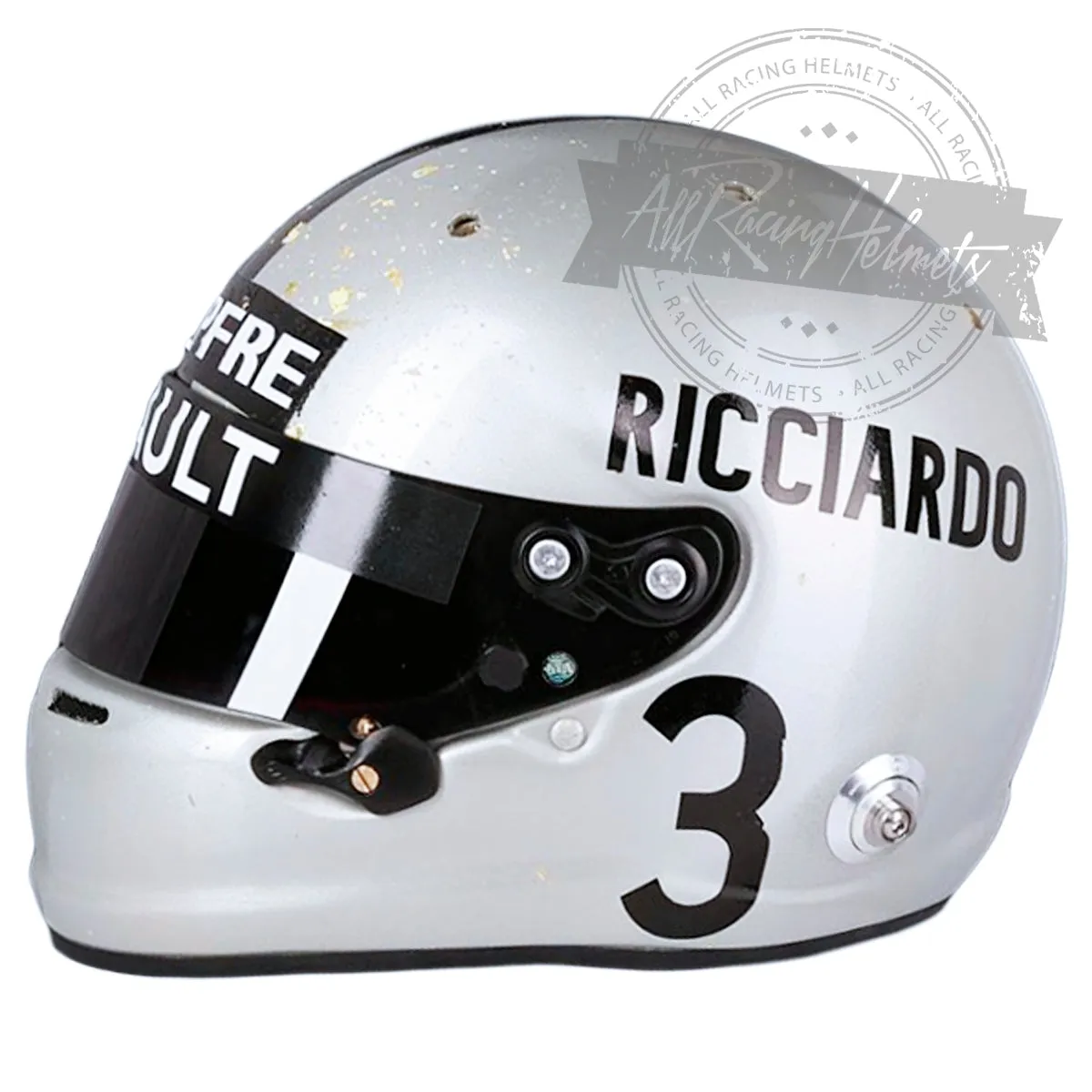 Daniel Ricciardo 1000th F1 Grand Prix Jack Brabham Tribute Replica Helmet Scale 1:1