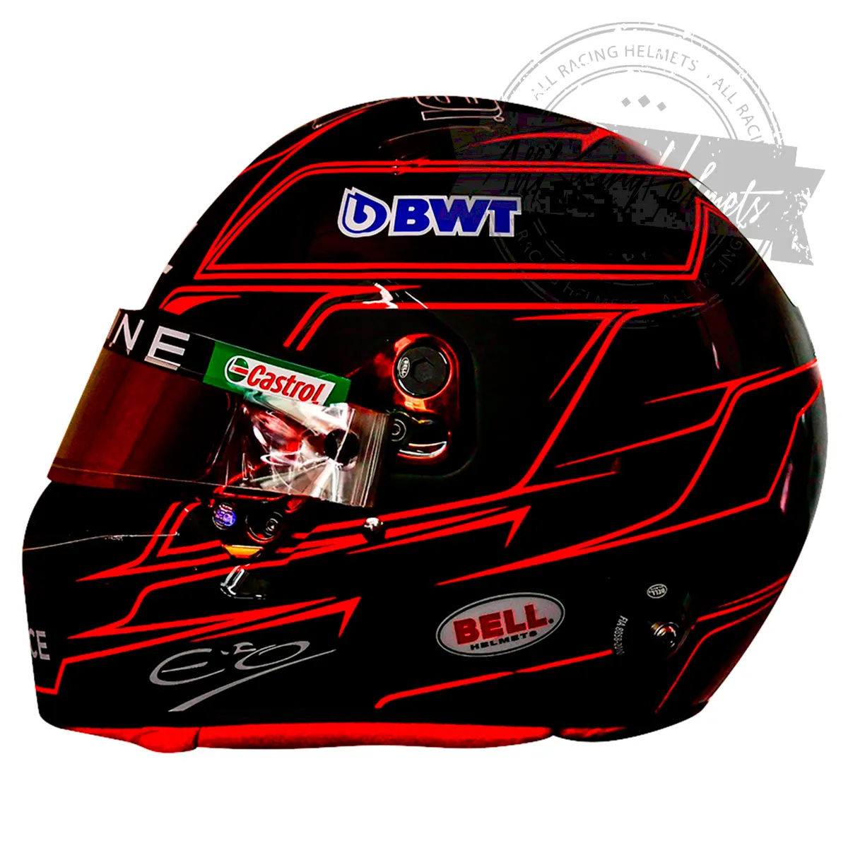 Esteban Ocon 2023 F1 Replica Helmet Scale 1:1