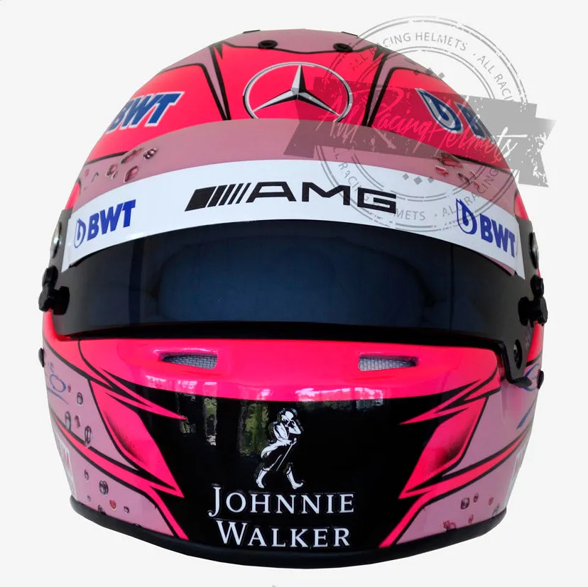 Esteban Ocon "Pink" 2017 F1 Replica Helmet Scale 1:1