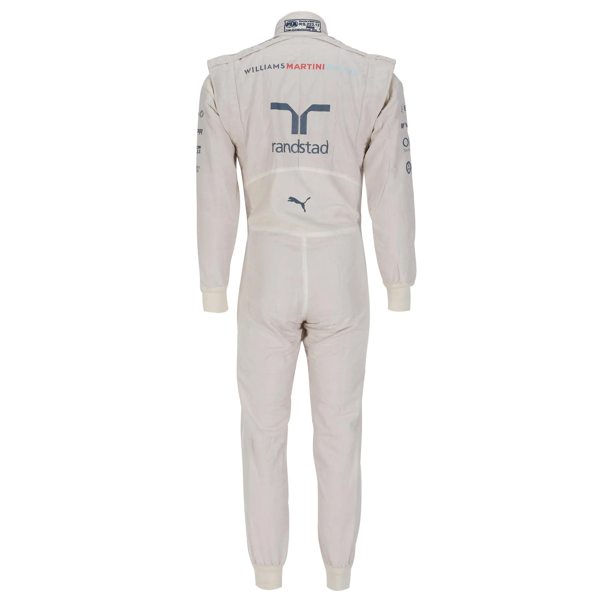 Felipe Massa 2014 Williams Martini Racing Grand Prix Used Suit