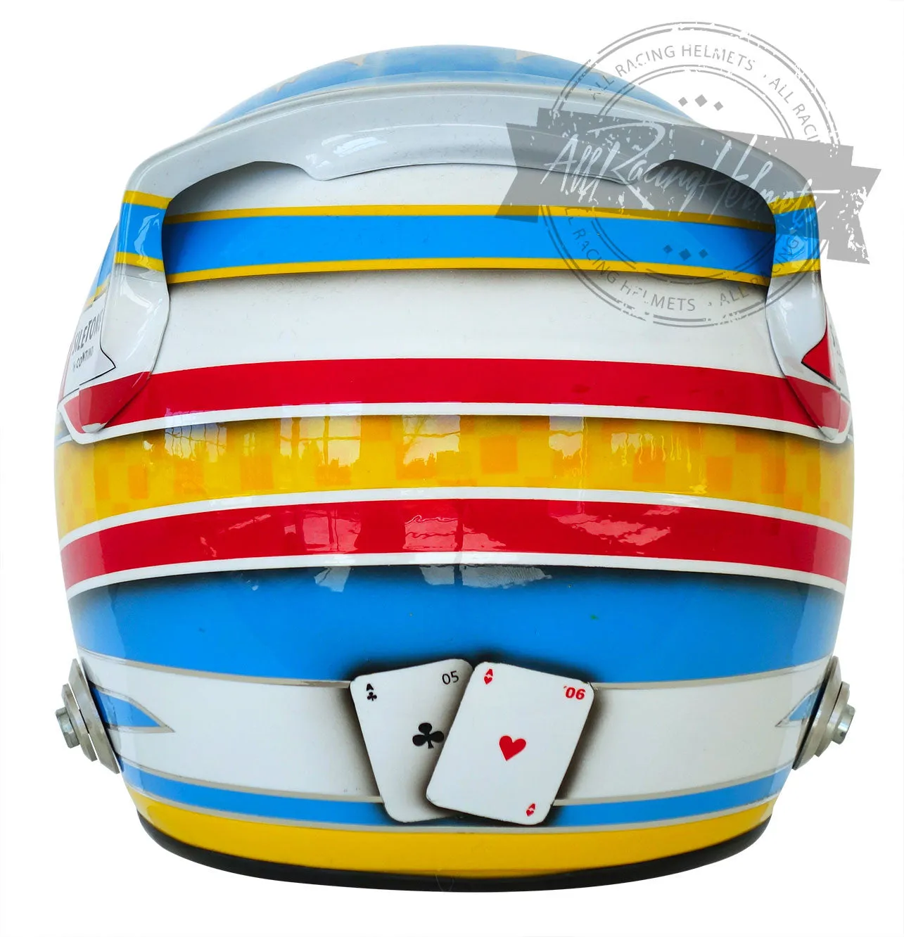Fernando Alonso 2008 F1 Replica Helmet Scale 1: