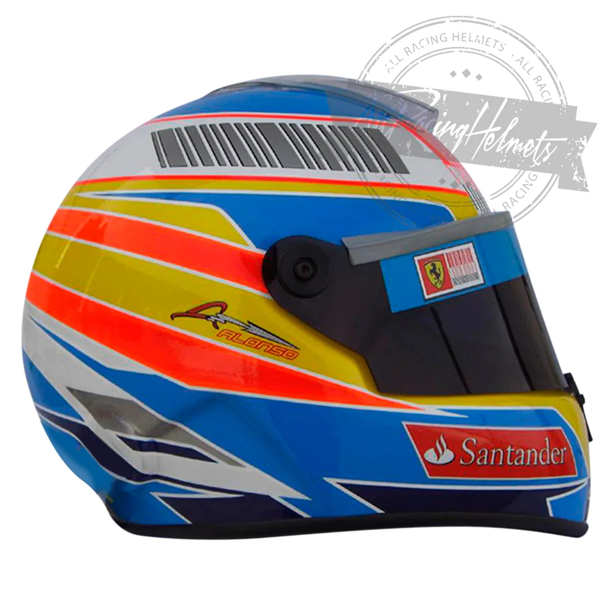 Fernando Alonso 2010 F1 Replica Helmet Scale 1:1