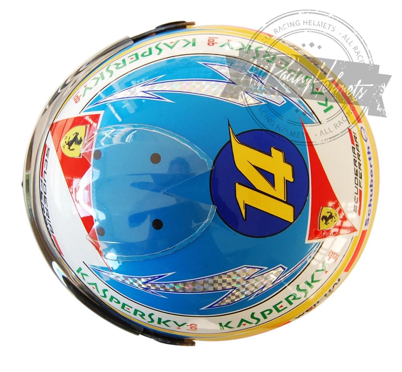 Fernando Alonso 2014 F1 Replica Helmet Scale 1:1