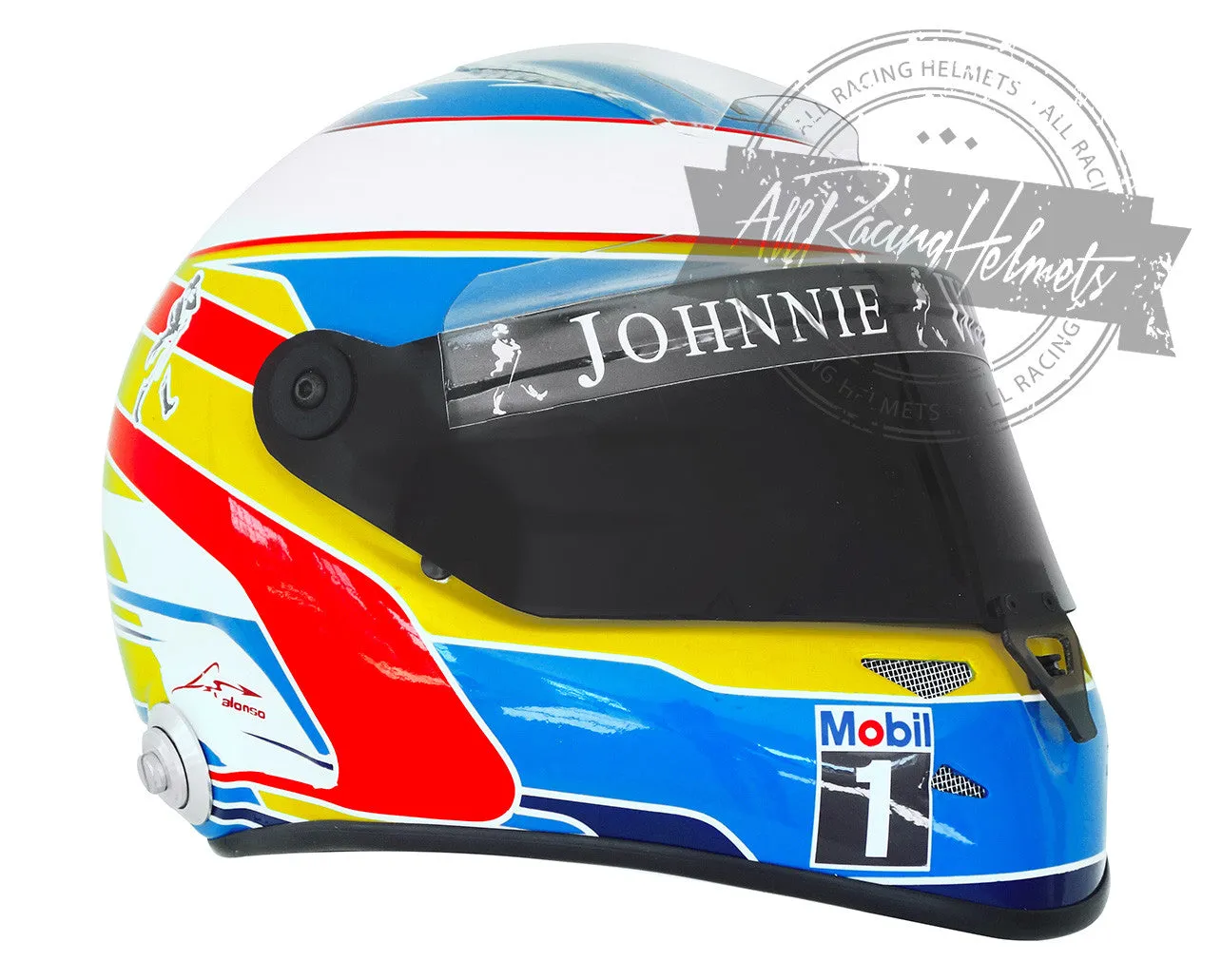 Fernando Alonso 2015 F1 Replica Helmet Scale 1:1