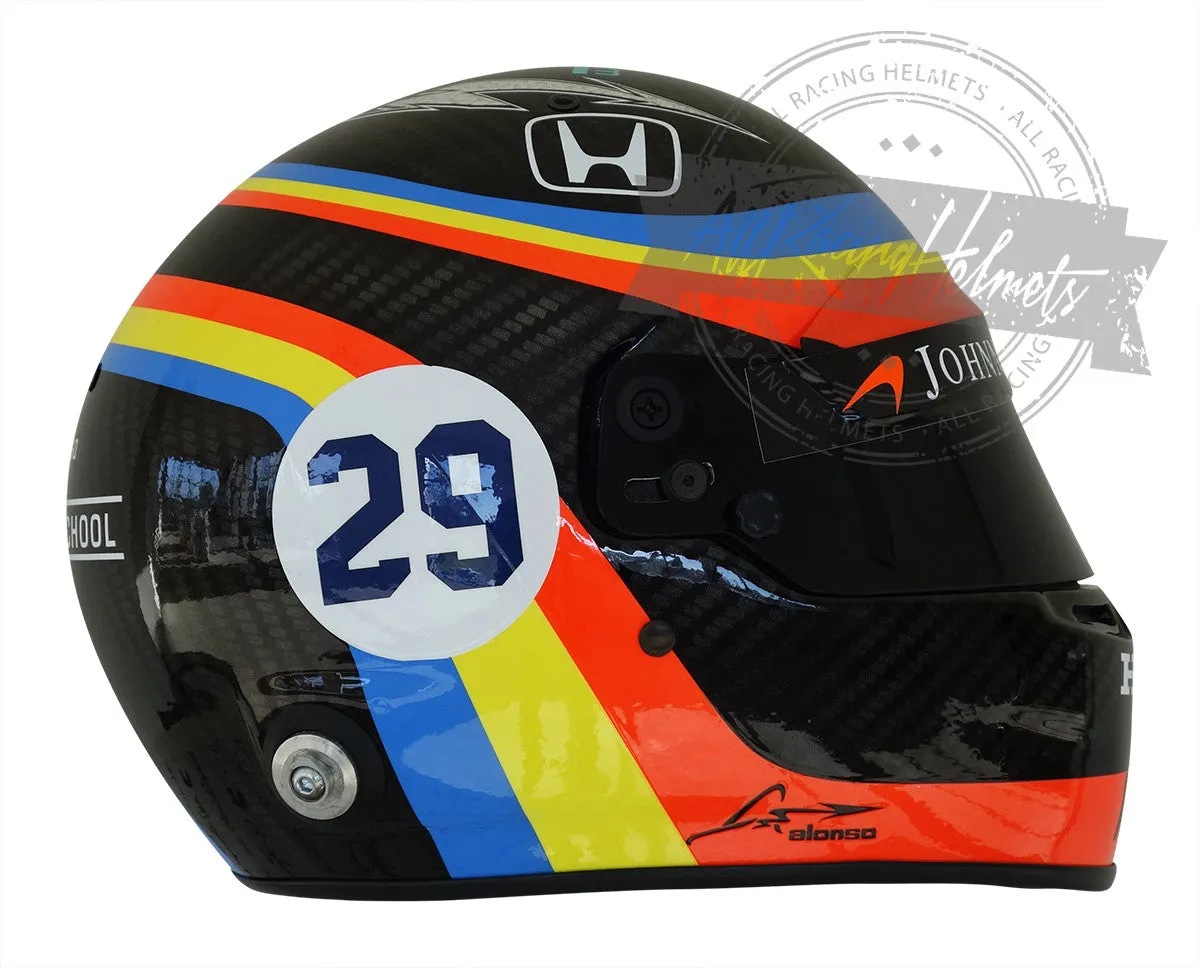Fernando Alonso 2017 Indy 500 Replica Helmet Scale 1:1