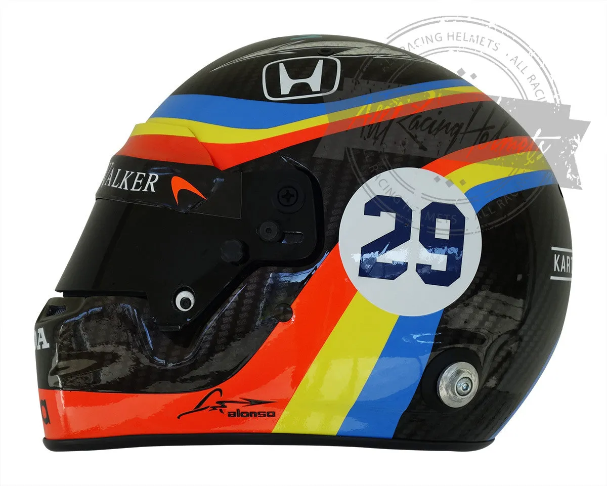 Fernando Alonso 2017 Indy 500 Replica Helmet Scale 1:1