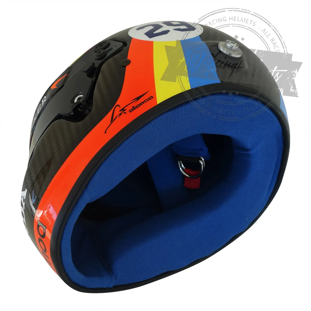 Fernando Alonso 2017 Indy 500 Replica Helmet Scale 1:1