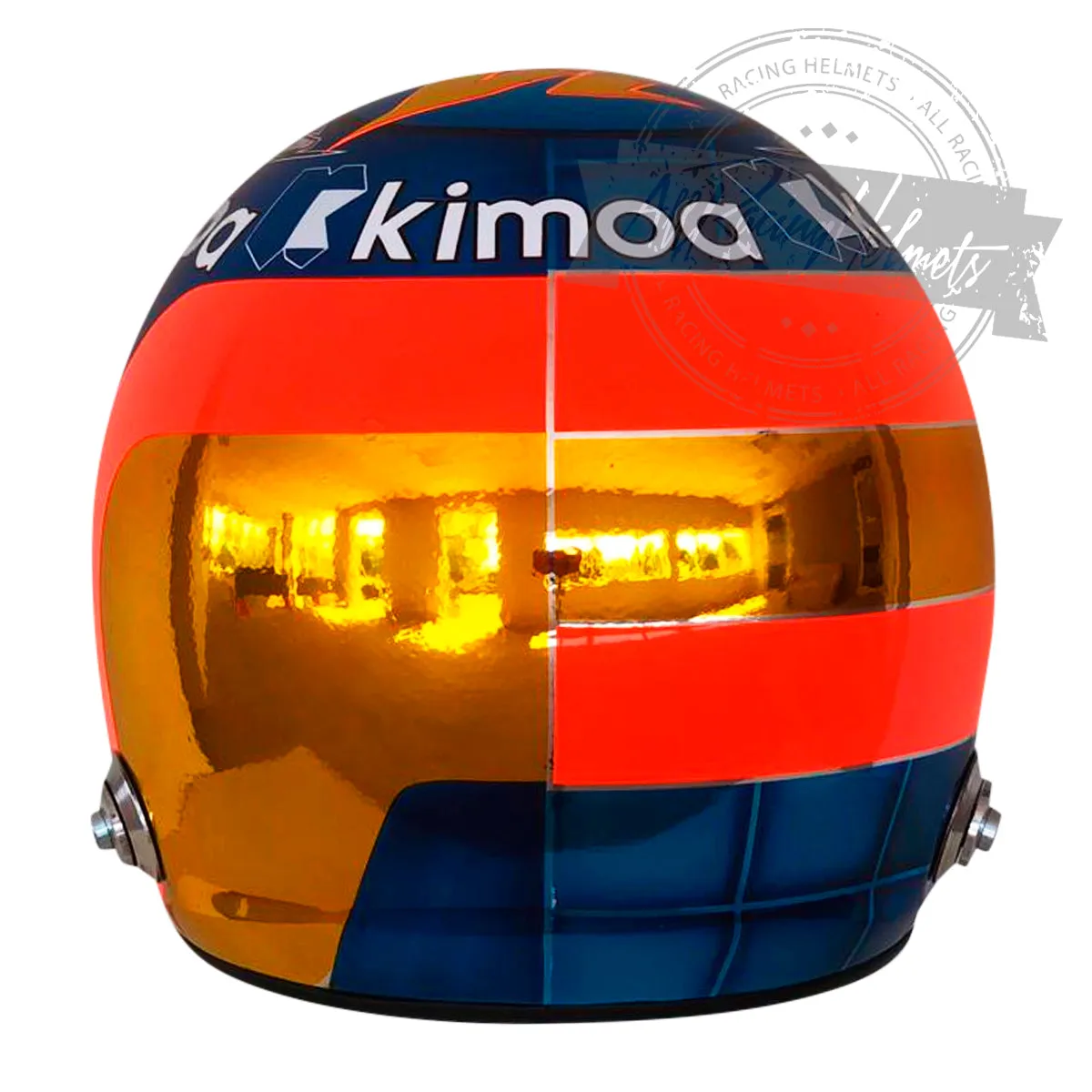 Fernando Alonso 2018 Abu Dhabi GP F1 Replica Helmet Scale 1:1