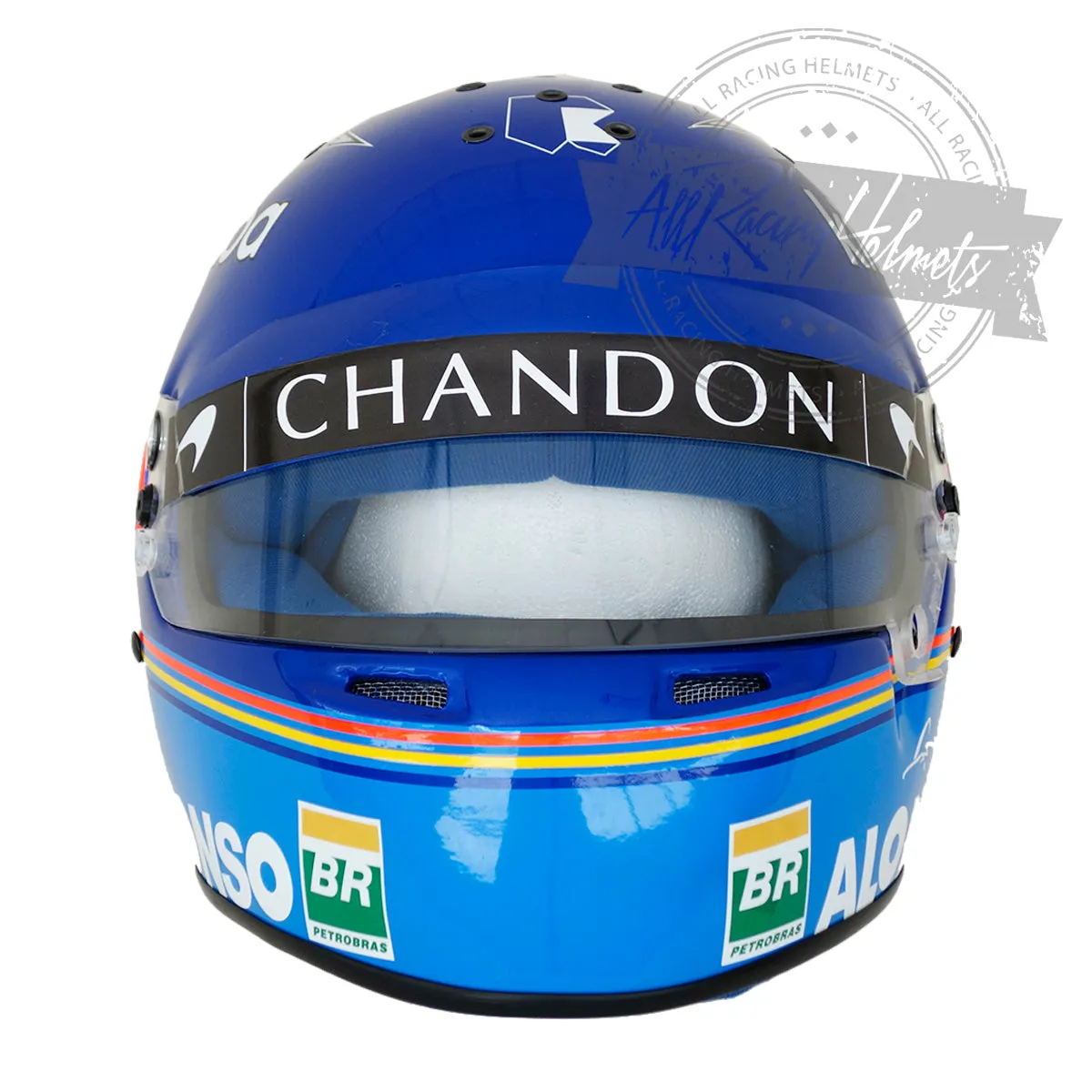 Fernando Alonso 2018 F1 Replica Helmet Scale 1:1