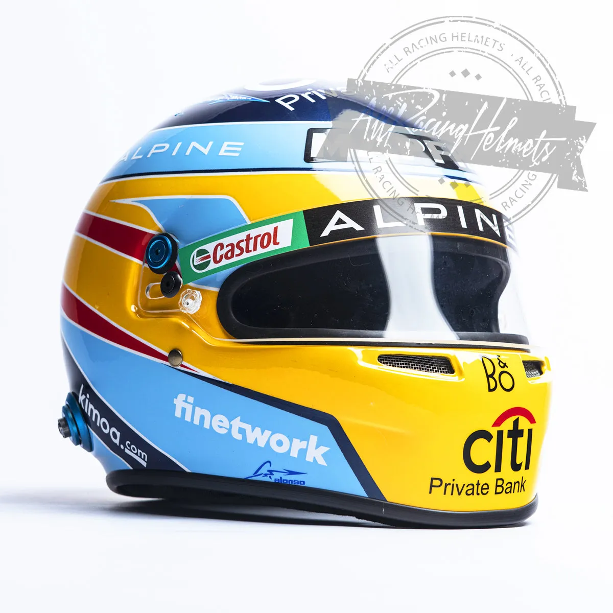 Fernando Alonso 2021 F1 Replica Helmet Scale 1:1