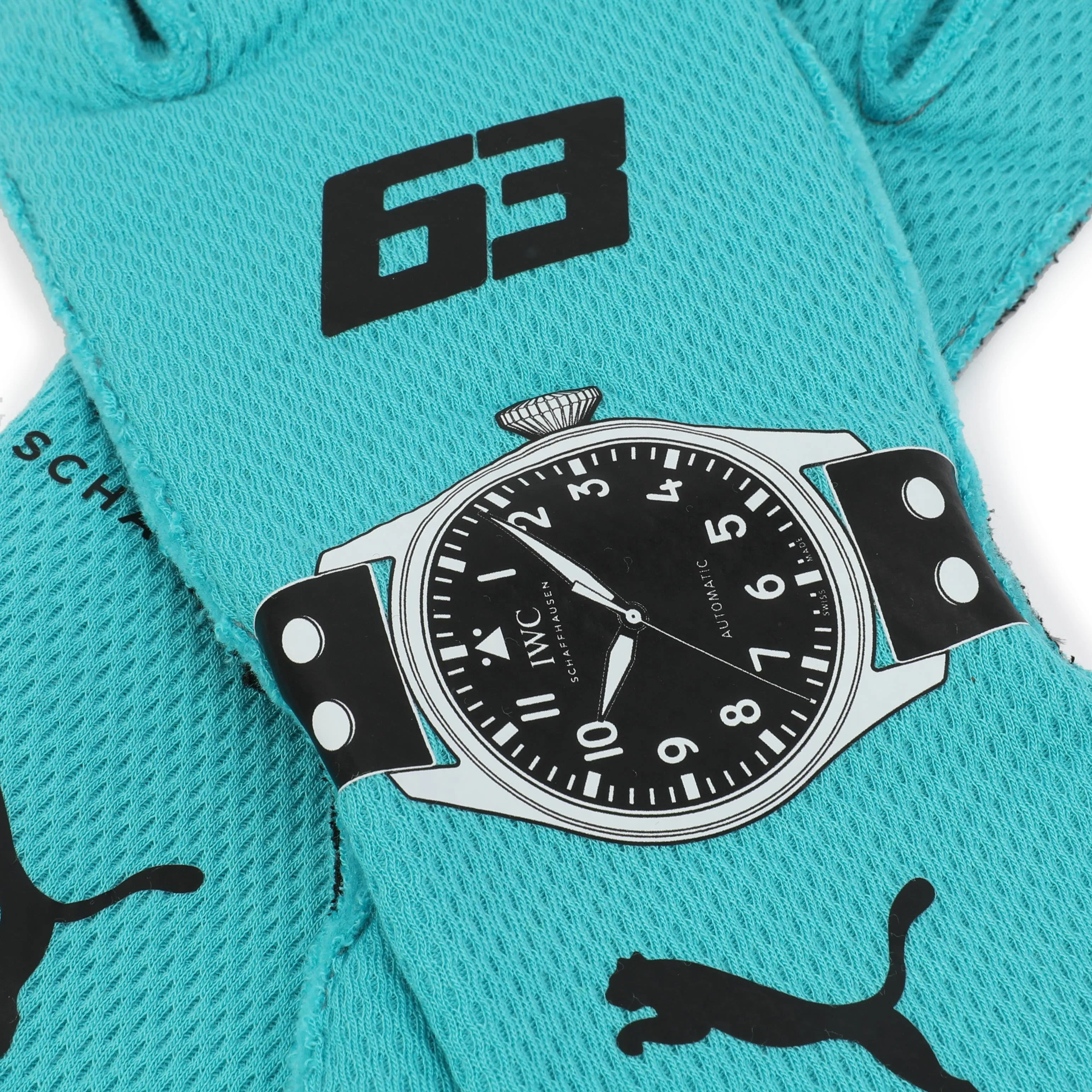 George Russell 2024 Mercedes AMG Petronas Replica Race Gloves