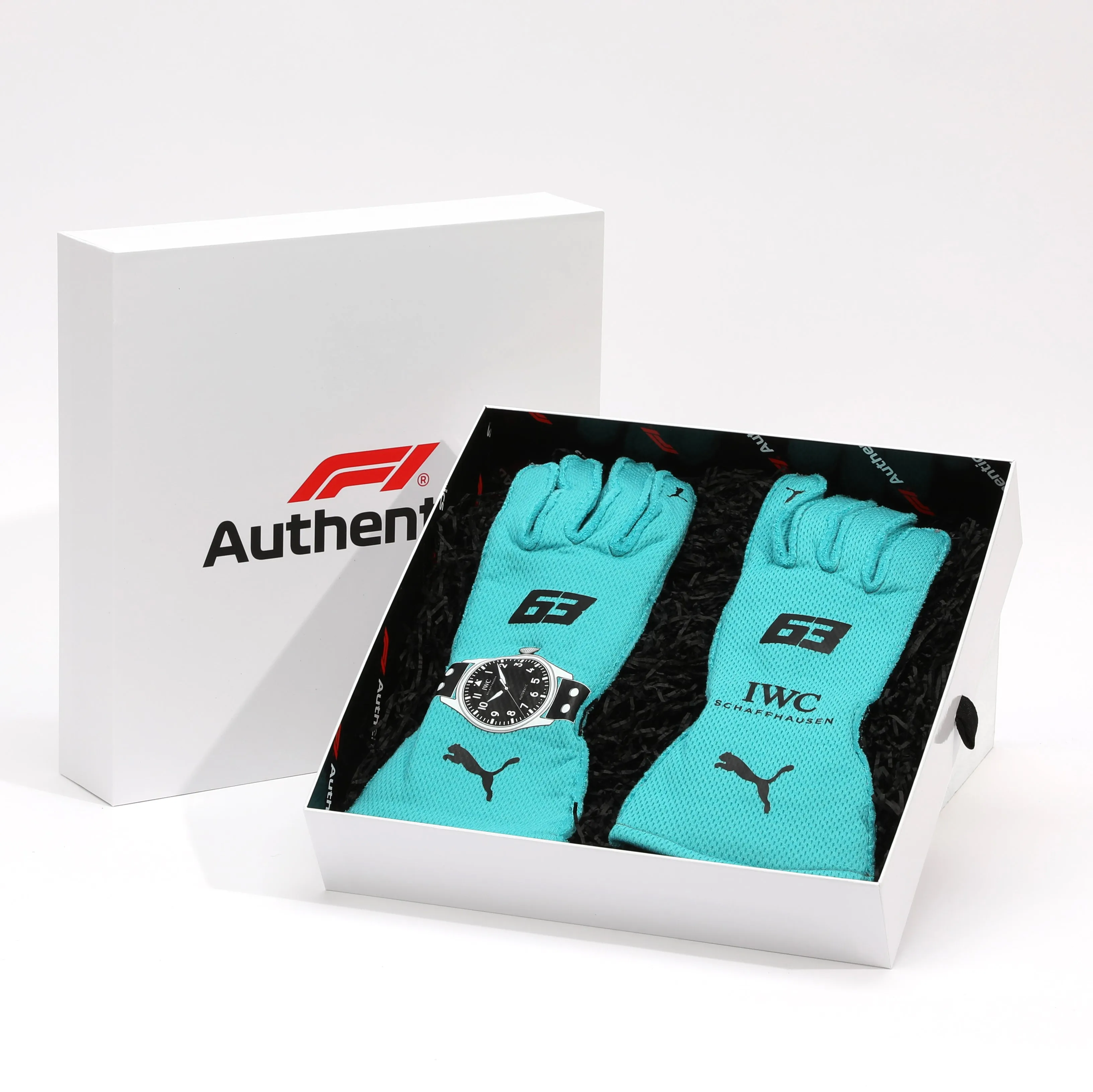 George Russell 2024 Mercedes AMG Petronas Replica Race Gloves
