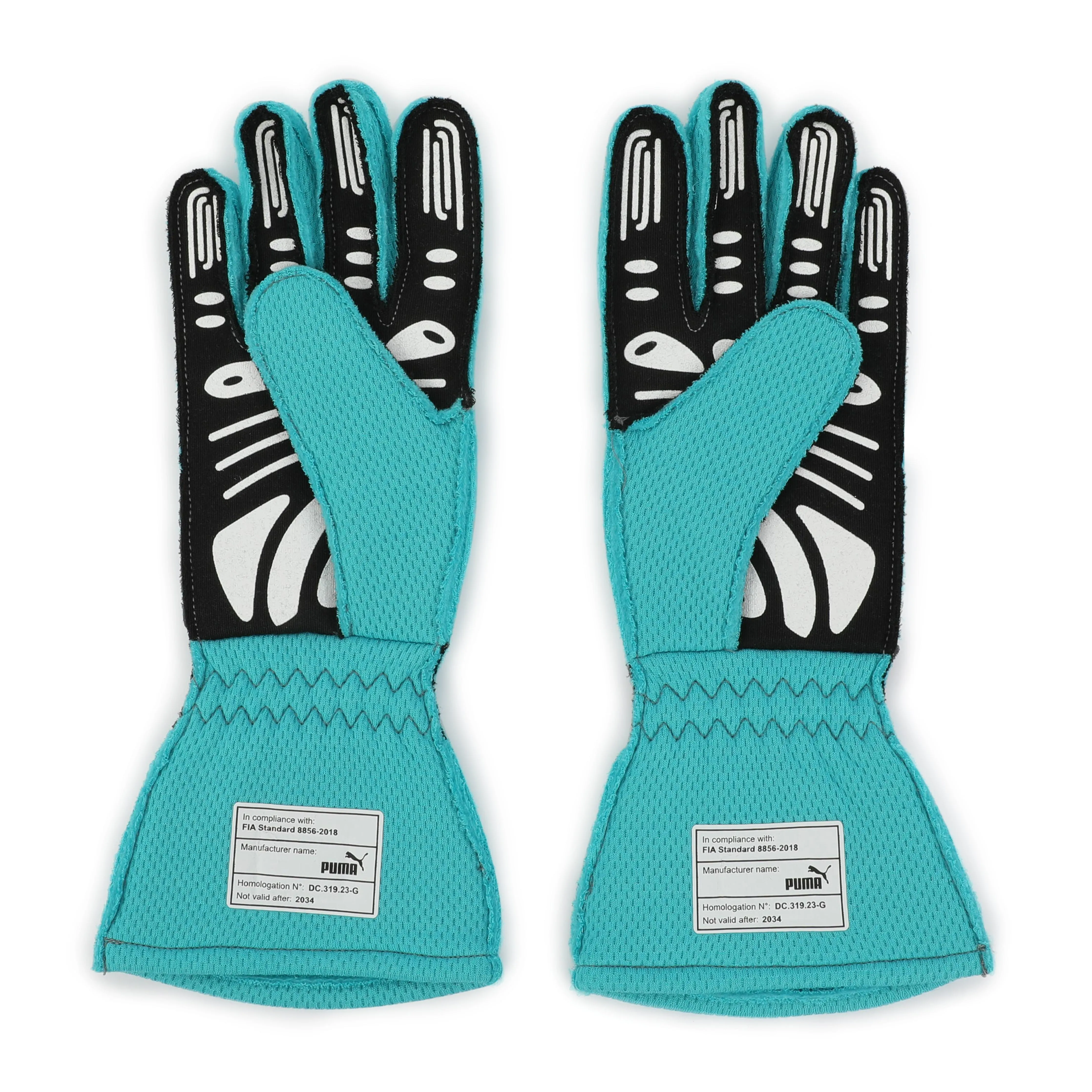 George Russell 2024 Mercedes AMG Petronas Replica Race Gloves