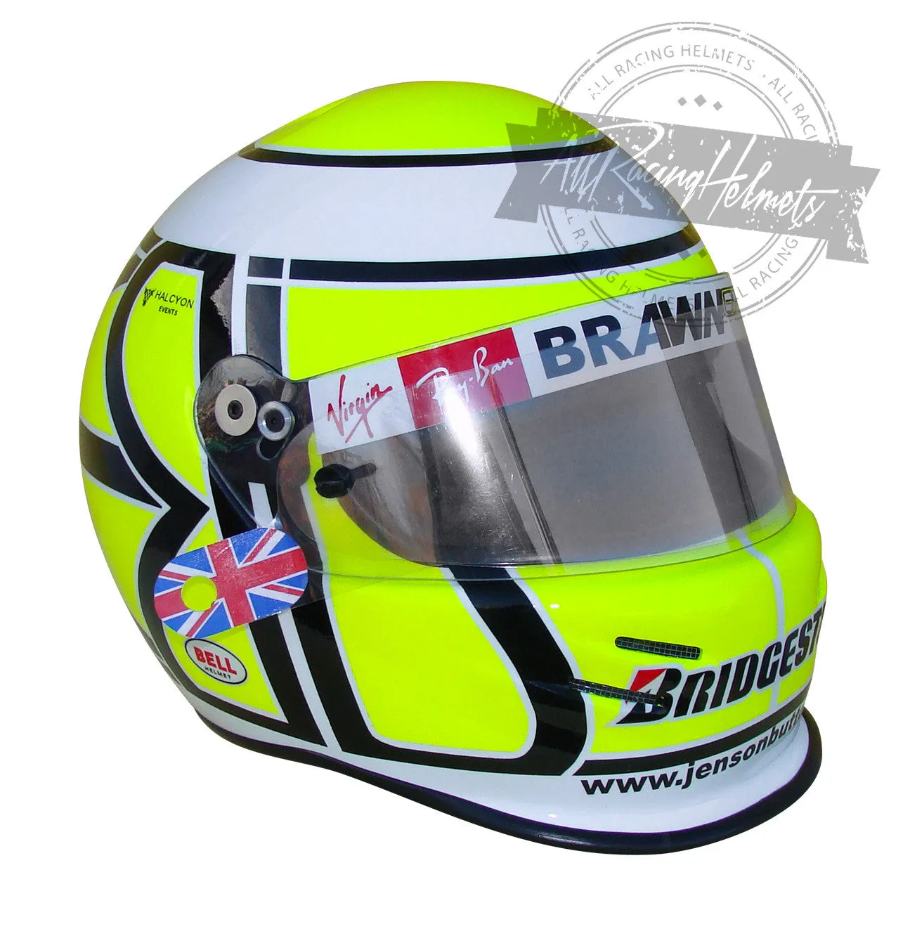 Jenson Button 2009 Monaco F1 Replica Helmet Scale 1:1