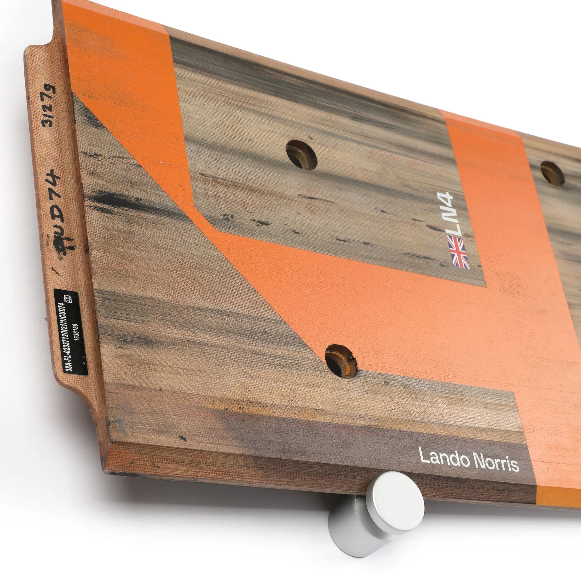 Lando Norris 2024 McLaren F1 Team Race Used Skid Plank Wall Art - Austrian Sprint Race