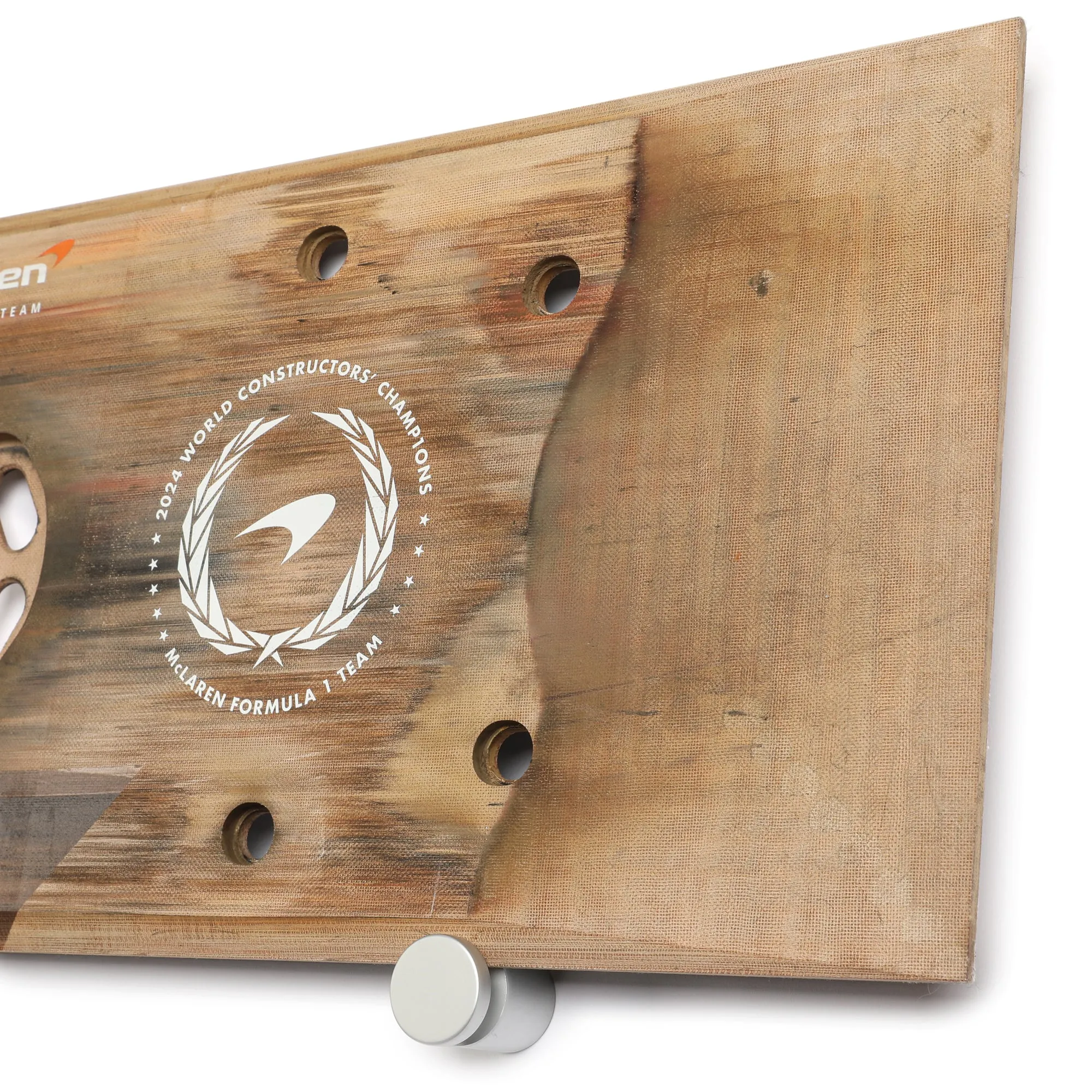 Lando Norris 2024 McLaren F1 Team Race Used Skid Plank Wall Art - Canadian GP