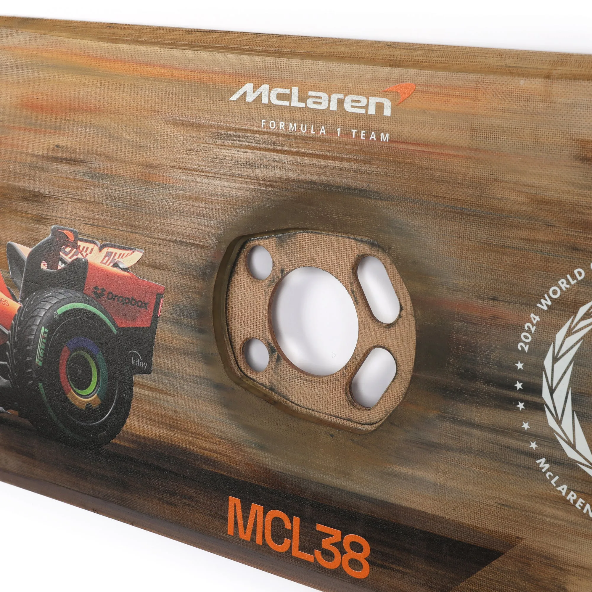 Lando Norris 2024 McLaren F1 Team Race Used Skid Plank Wall Art - Canadian GP