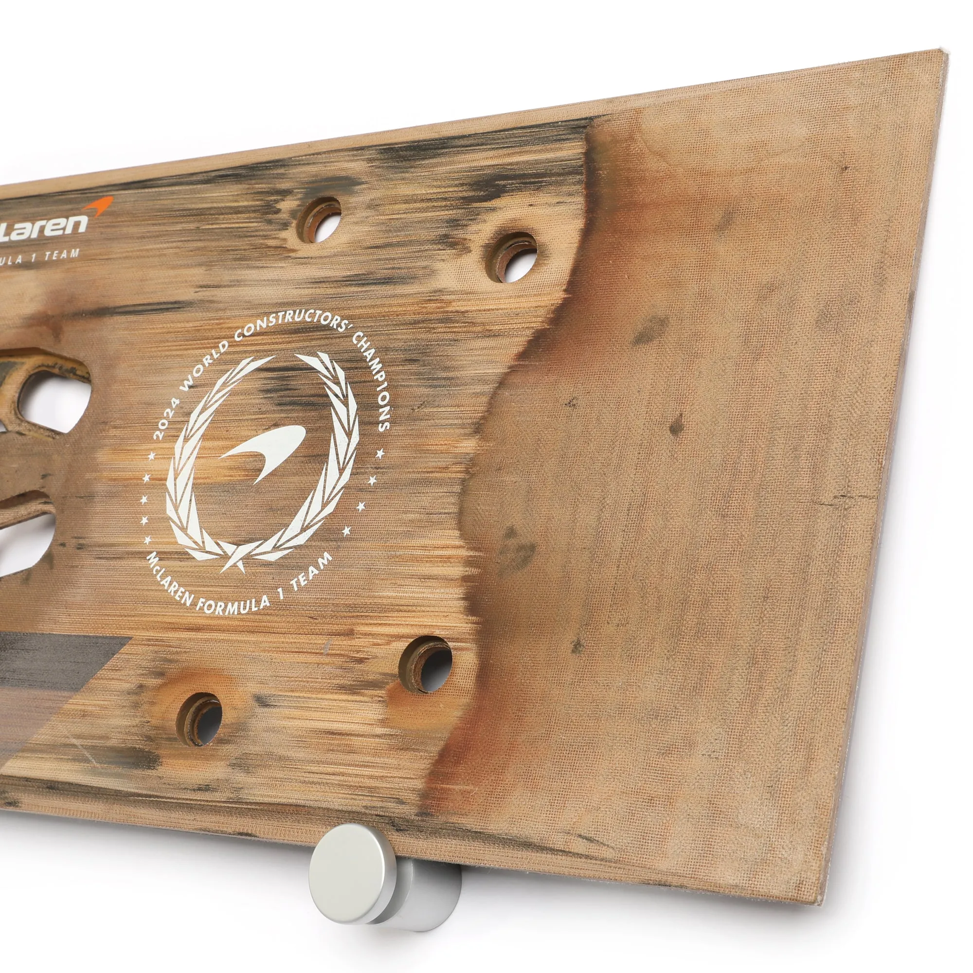 Lando Norris 2024 McLaren F1 Team Race Used Skid Plank Wall Art - Hungarian GP