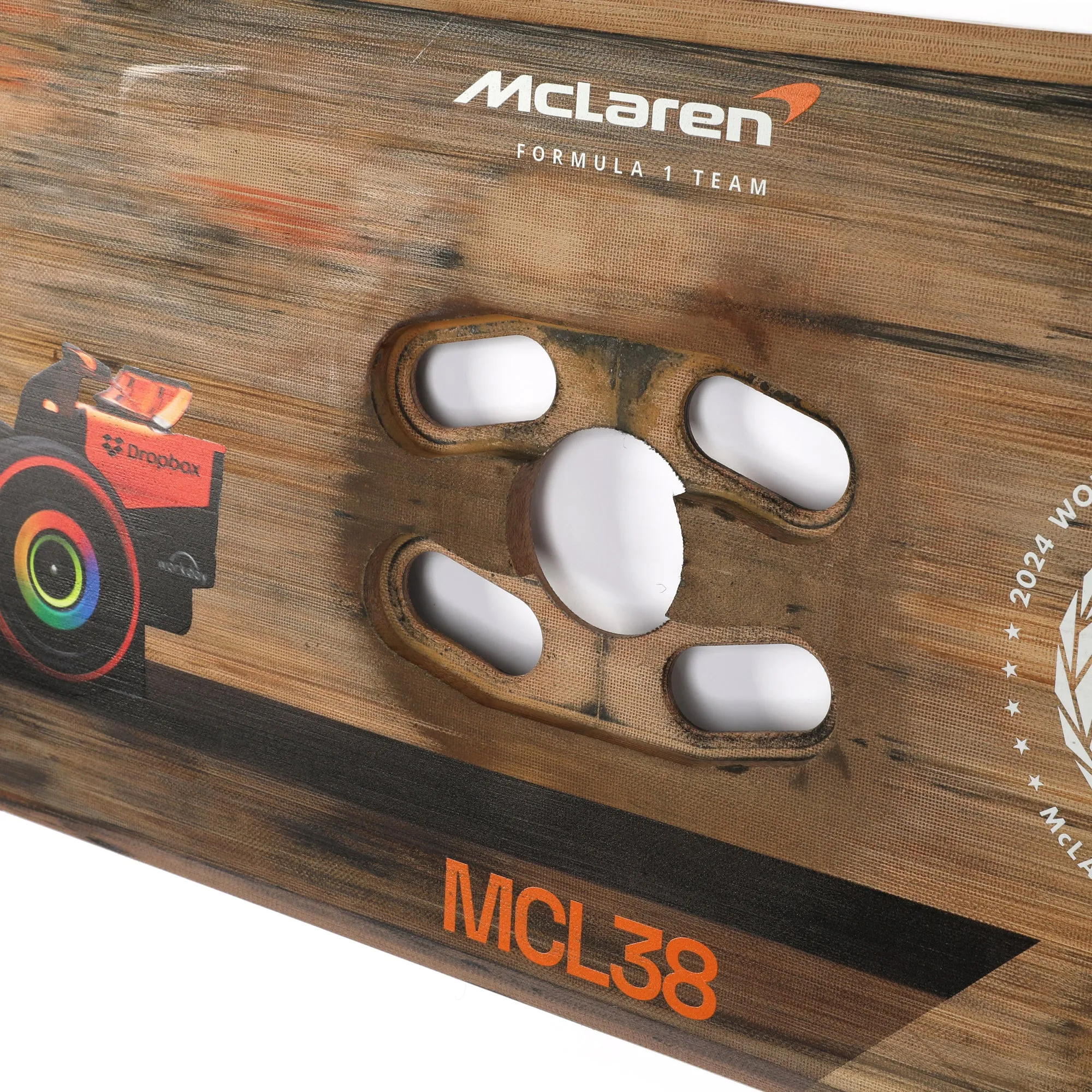 Lando Norris 2024 McLaren F1 Team Race Used Skid Plank Wall Art - Hungarian GP
